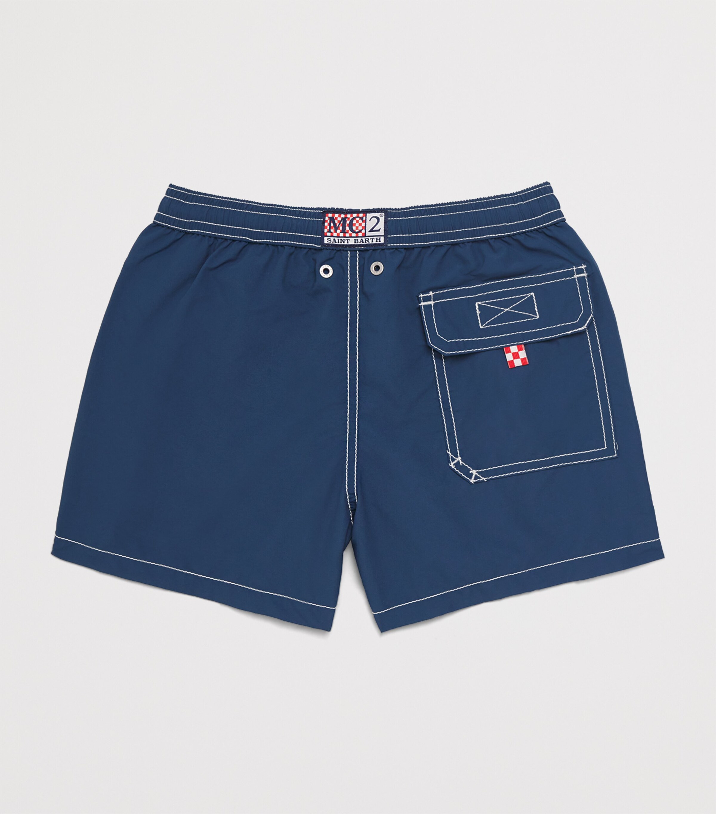 Antibacterial Embroidered Patmos Swim Shorts (2-12 Years) 00203H SB 60EMB Image 2