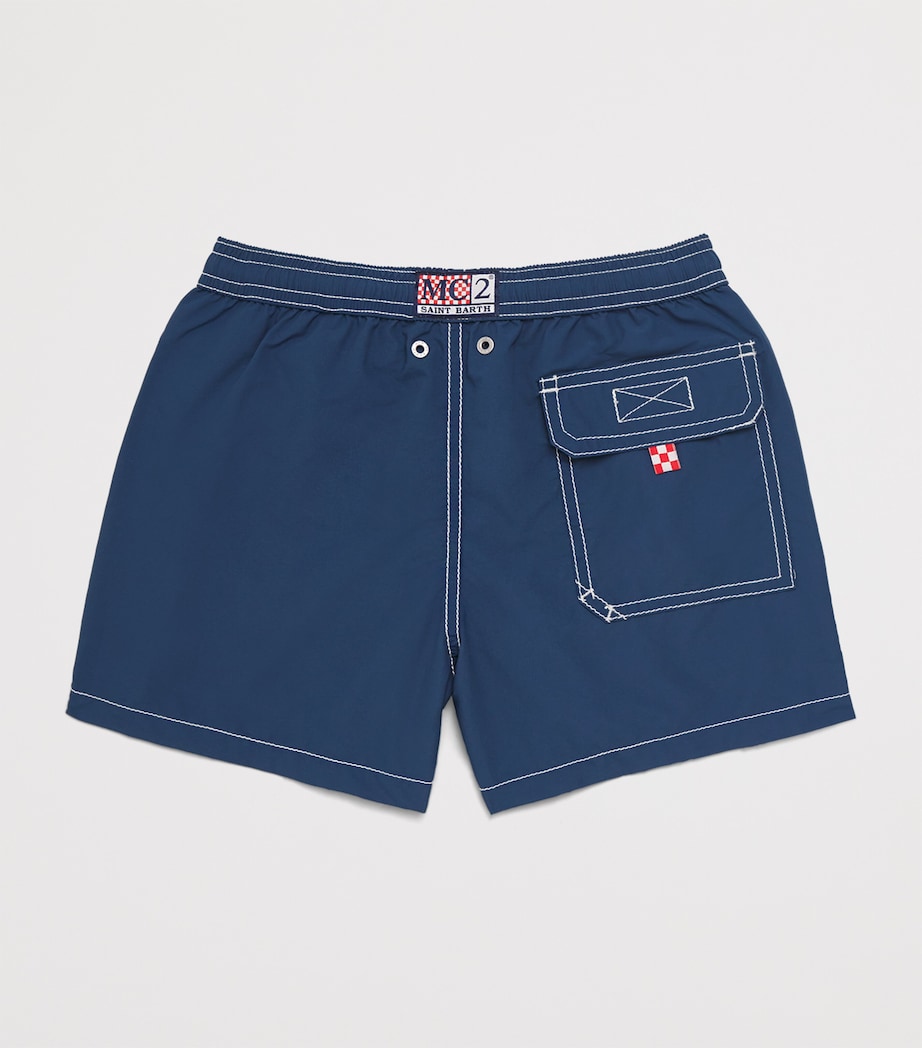 Antibacterial Embroidered Patmos Swim Shorts (2-12 Years) 00203H SB 60EMB Image 2