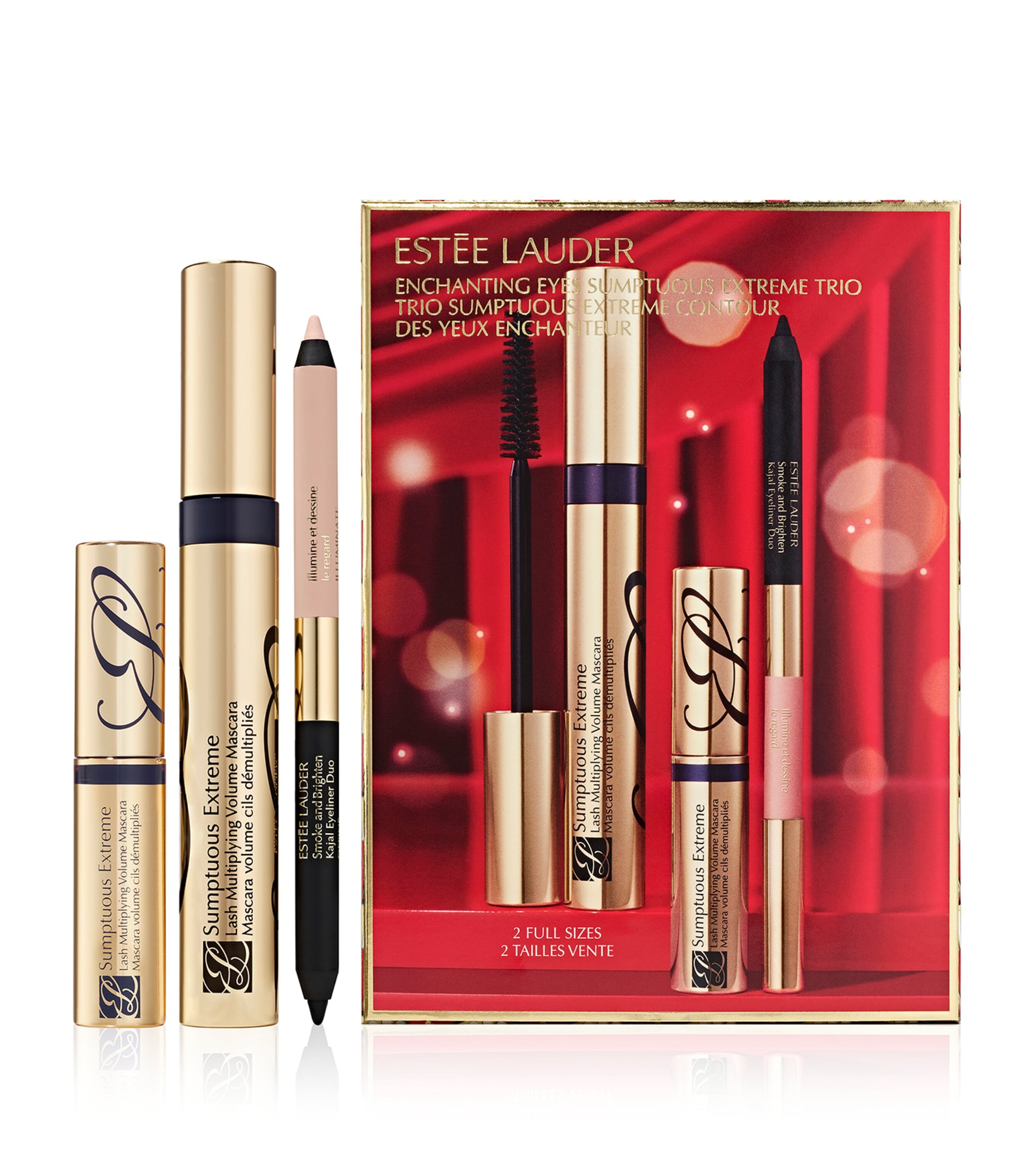 Estée Lauder Enchanting Eyes Sumptuous Extreme Trio Makeup Gift Set In White