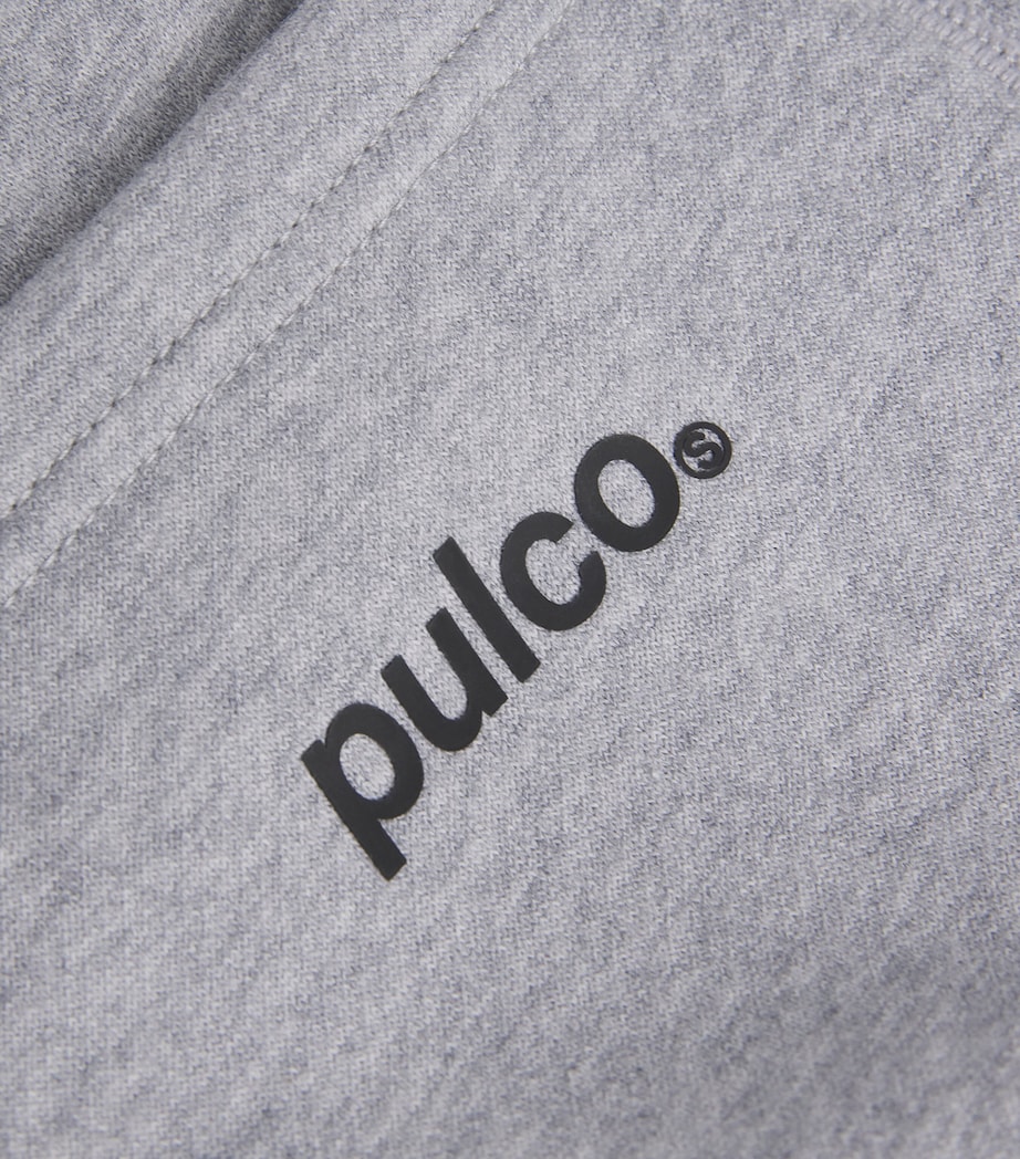 Cotton-Blend Wide-Leg Sweatpants GREY MARL Image 5