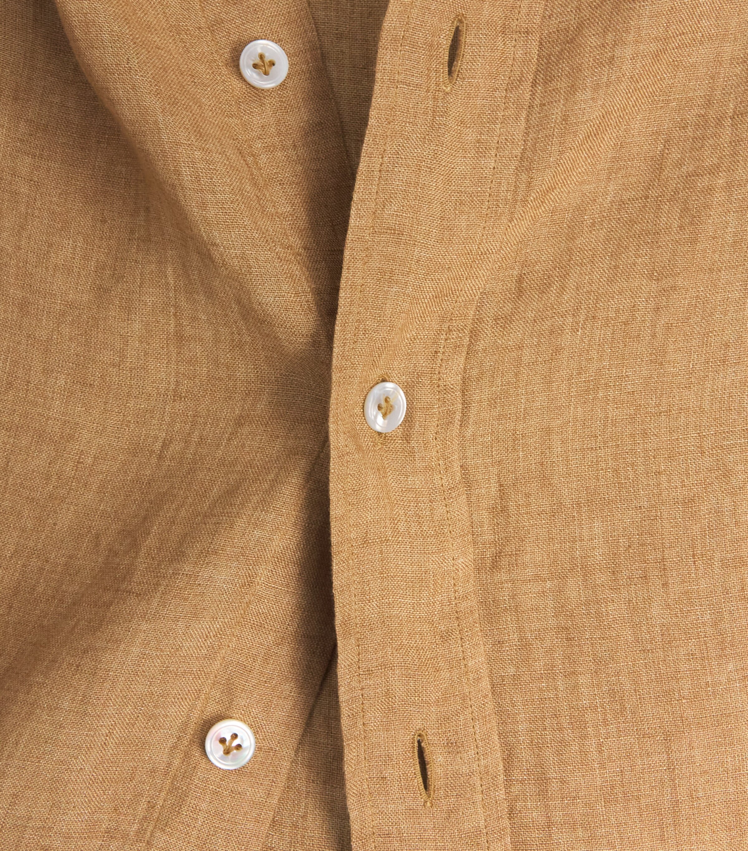 Linen Shirt 410 CAMEL Image 5