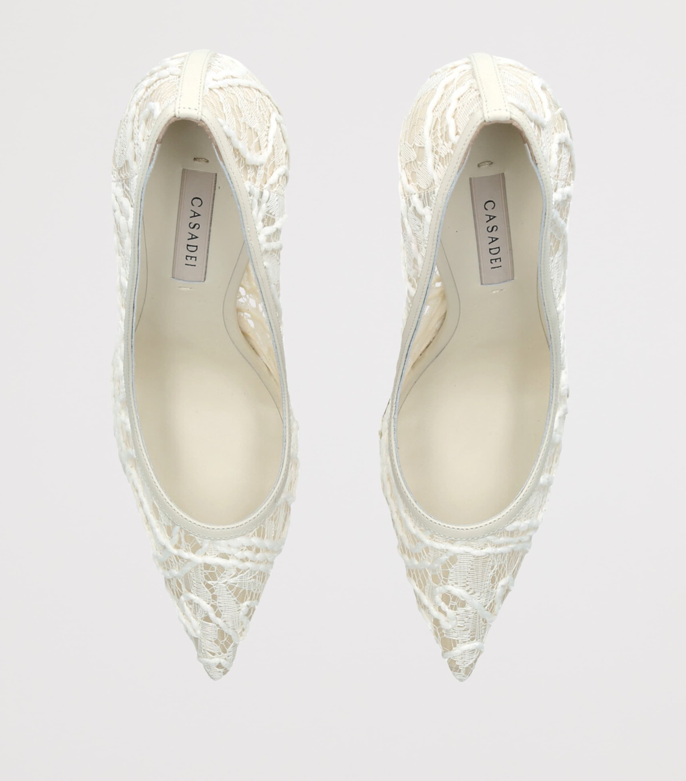 Lace Julia Pumps 100 WINTER WHT Image 4