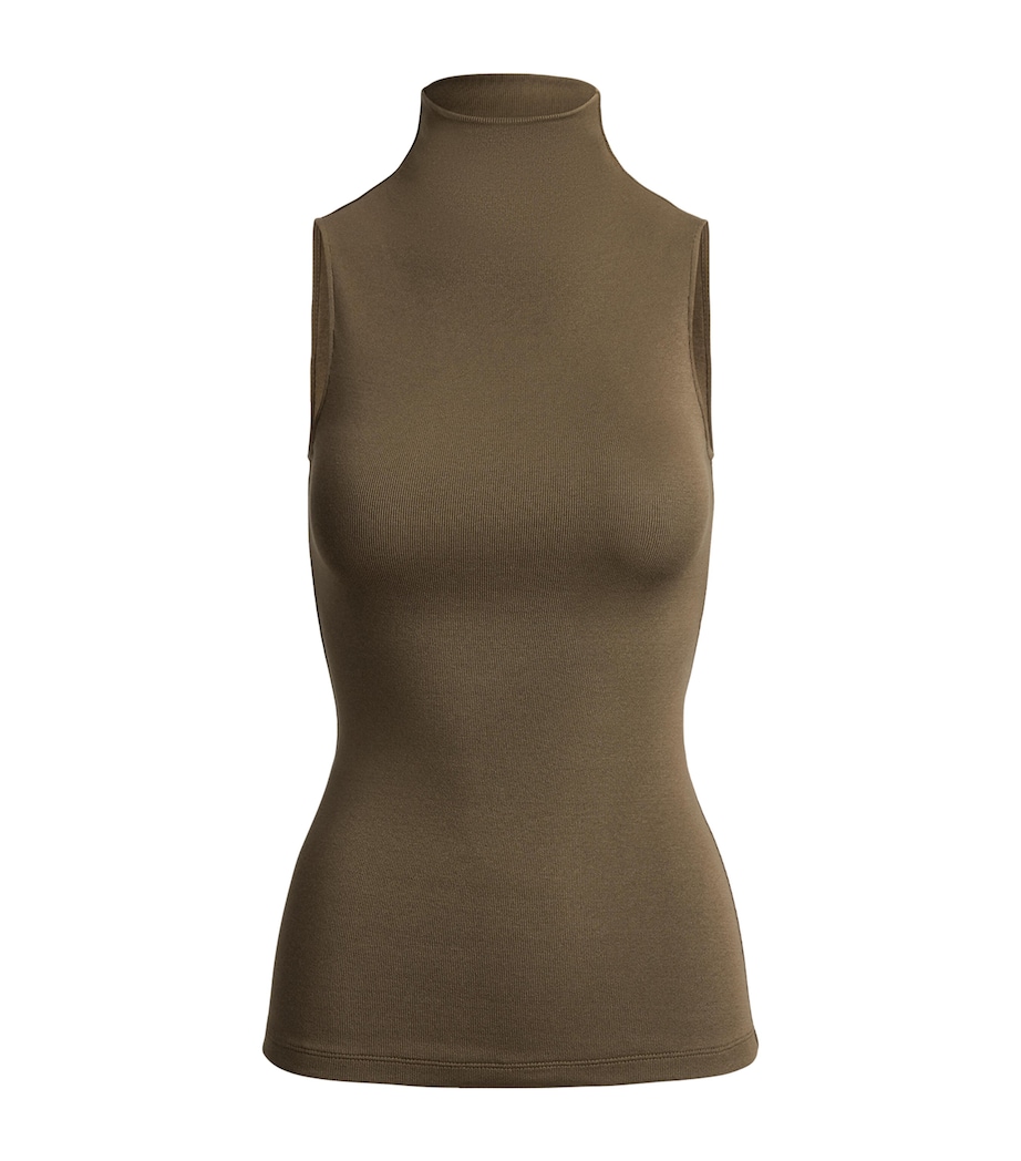 Ralph Lauren Collection Womens Silk Knit Naomie Top Portobello Image 1