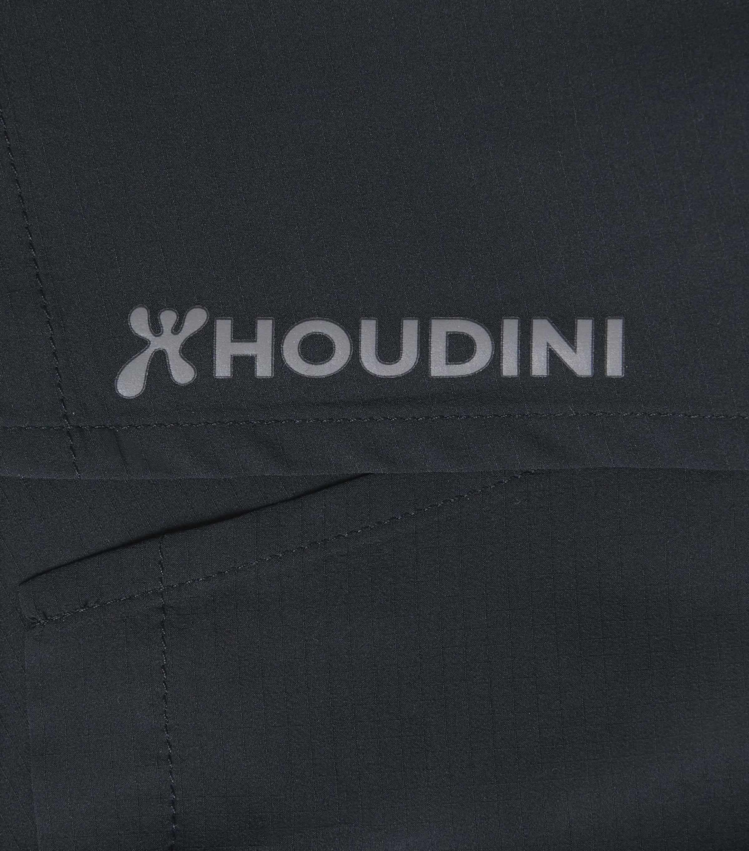 Houdini Mens Ripstop Pace Split Shorts True Black Image 6