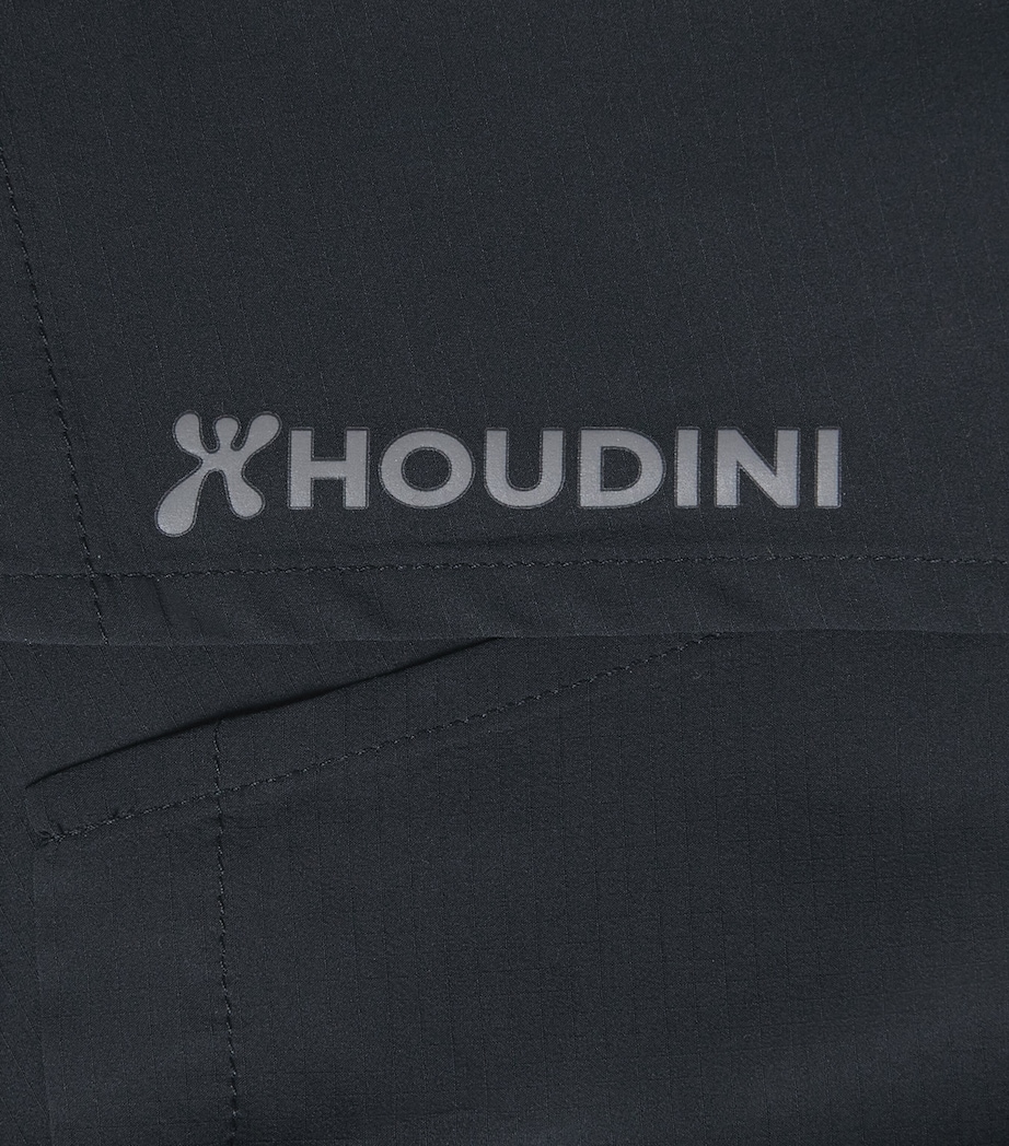 Houdini Mens Ripstop Pace Split Shorts True Black Image 6