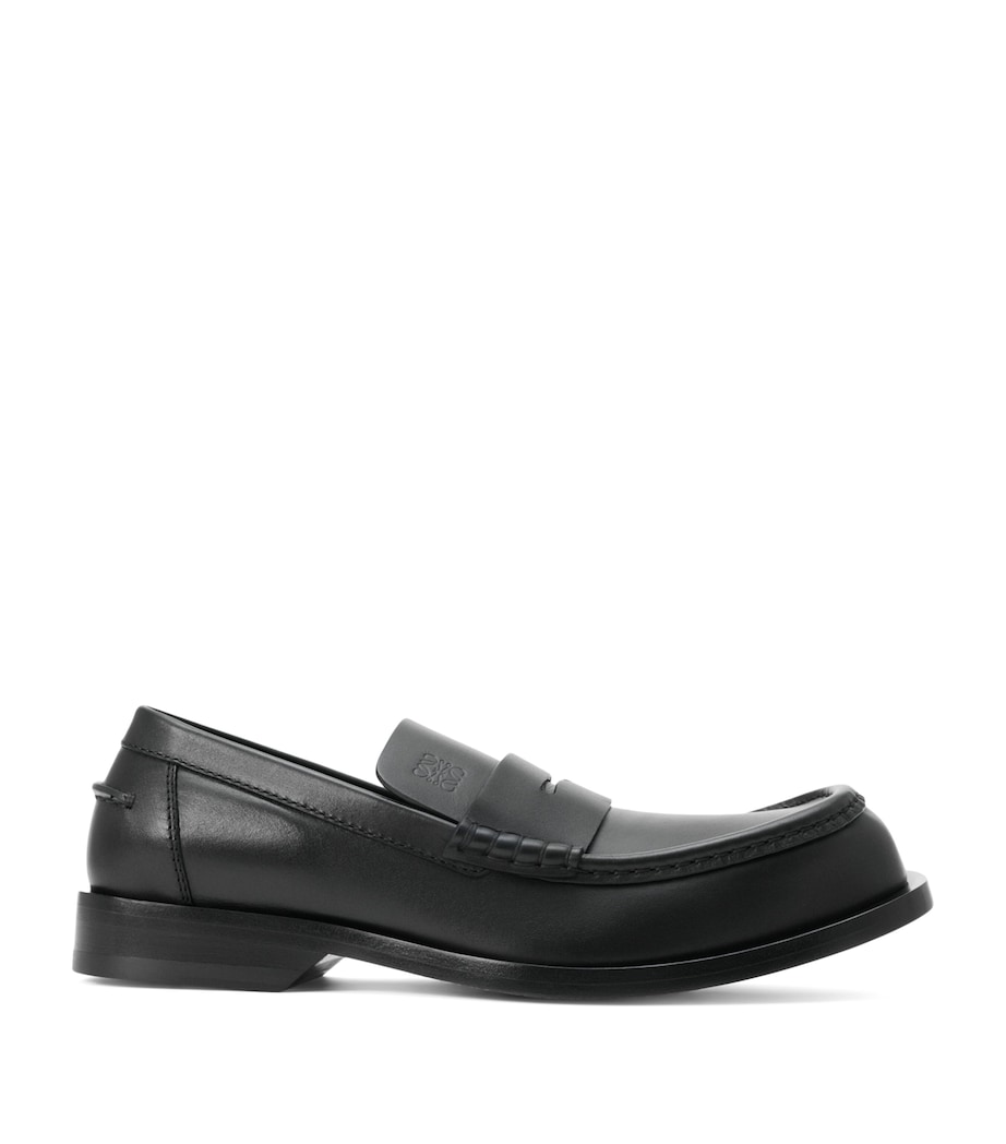 LOEWE Calfskin Bobine Loafers Black Image 1
