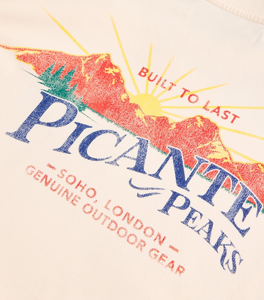Organic Cotton Peaks Logo T-Shirt IVORY Image 5