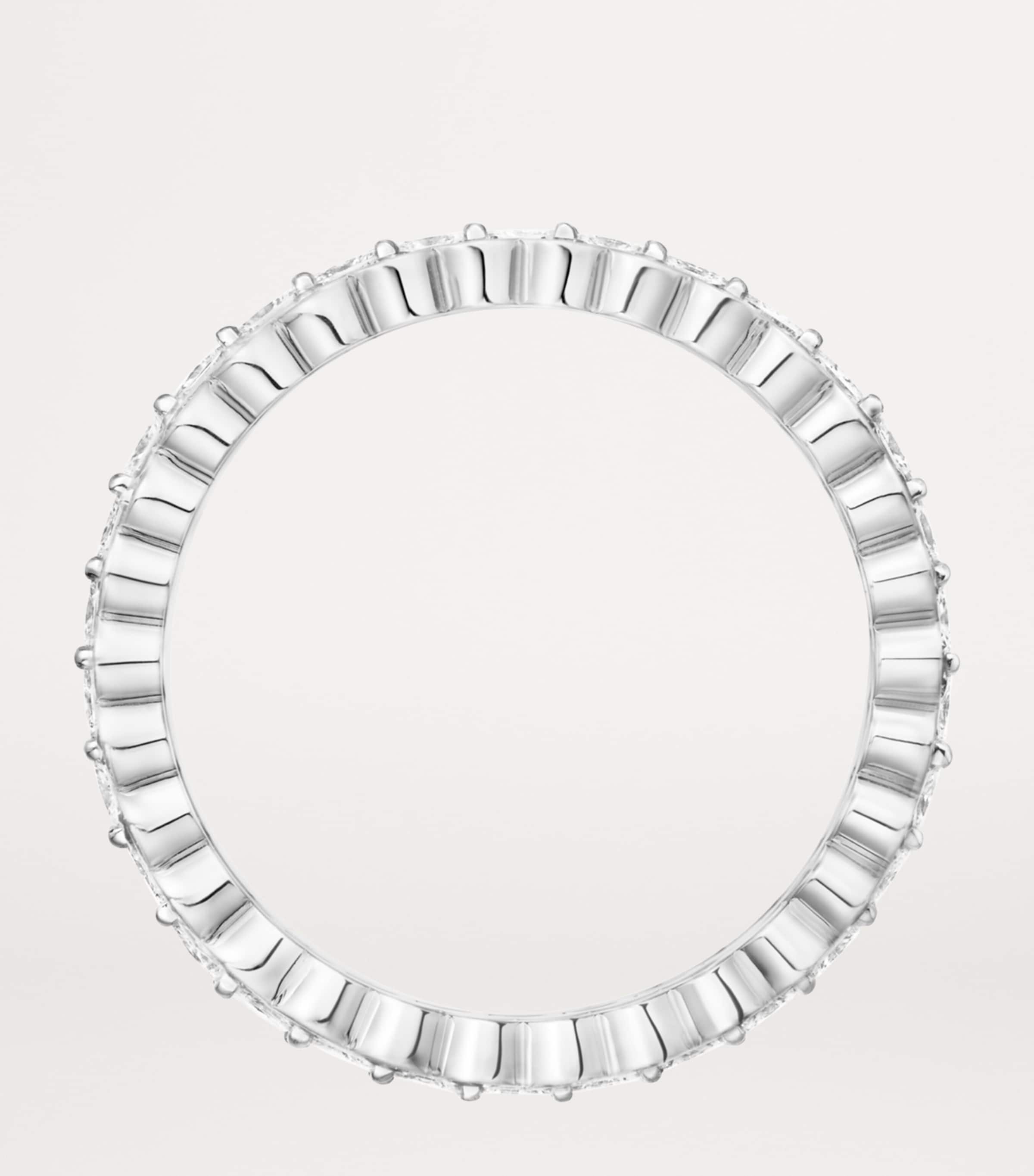 White Gold and Diamond Broderie de Cartier Ring WHITE GOLD Image 5