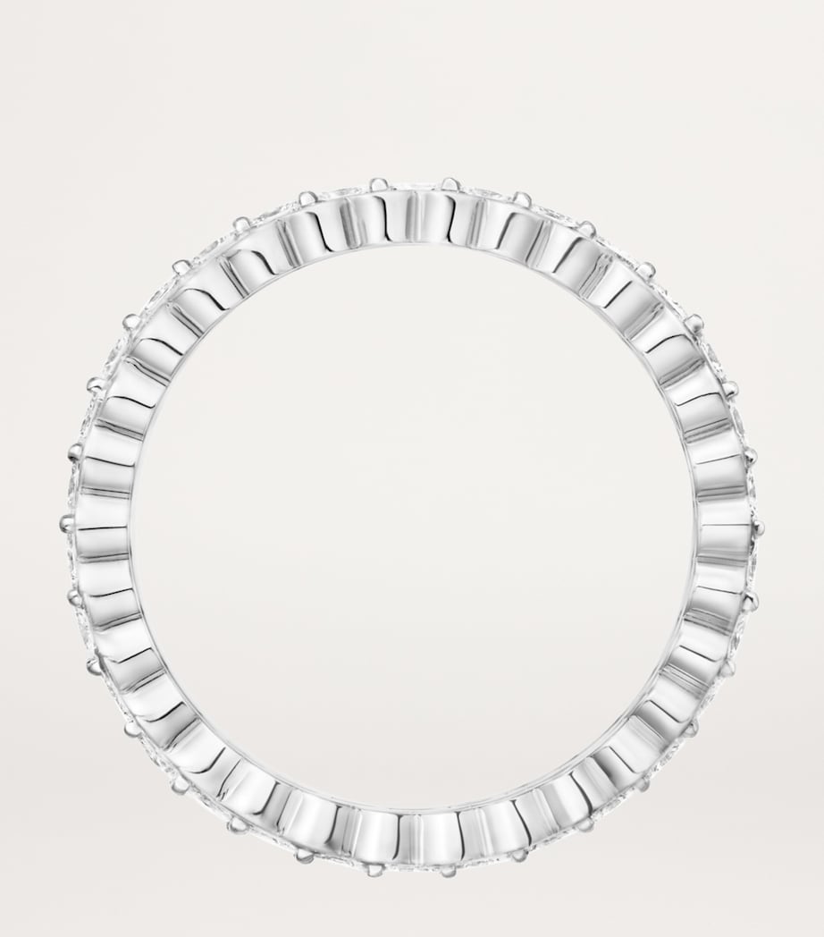 White Gold and Diamond Broderie de Cartier Ring WHITE GOLD Image 5