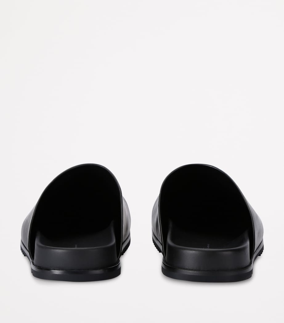Leather Granola Mules BLACK Image 2