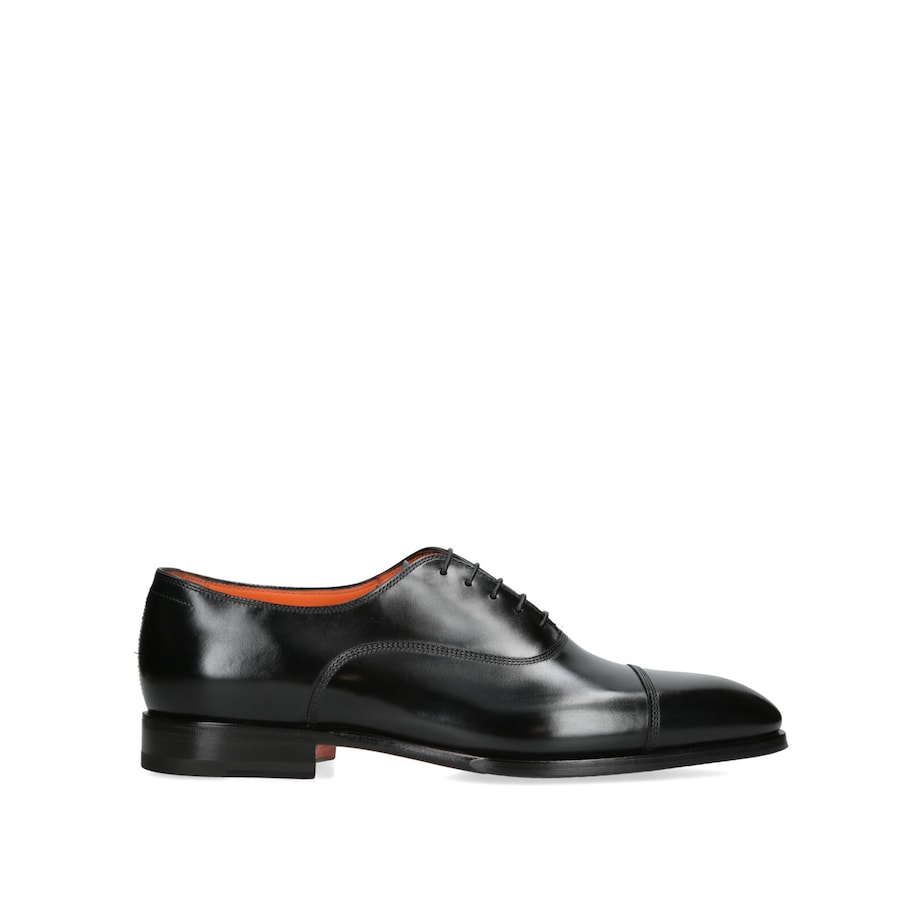 Leather Adrian Blake Oxford Shoes BLACK Image 1
