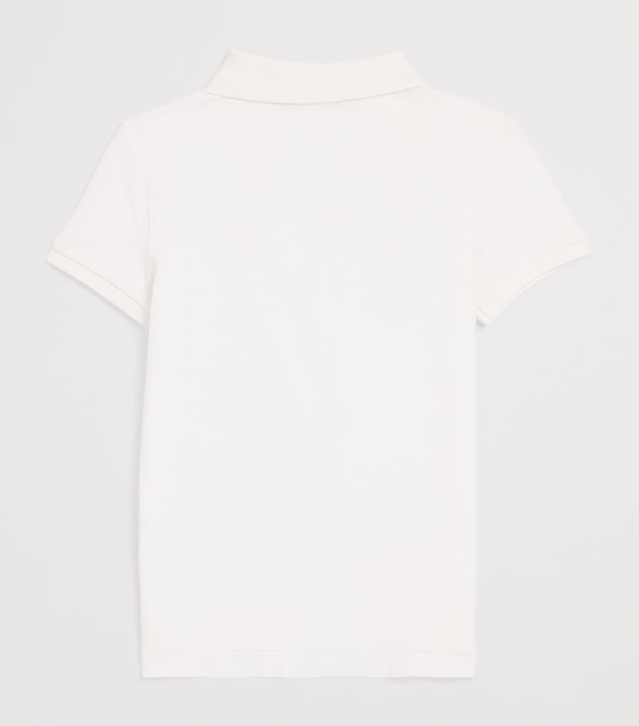 Cotton Polo Pony Polo Shirt (2-6 Years) WHITE Image 2