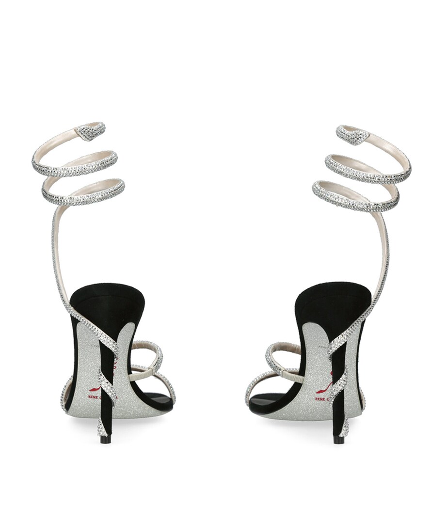 Leather Cleo Sandals 105 BLACK Image 2