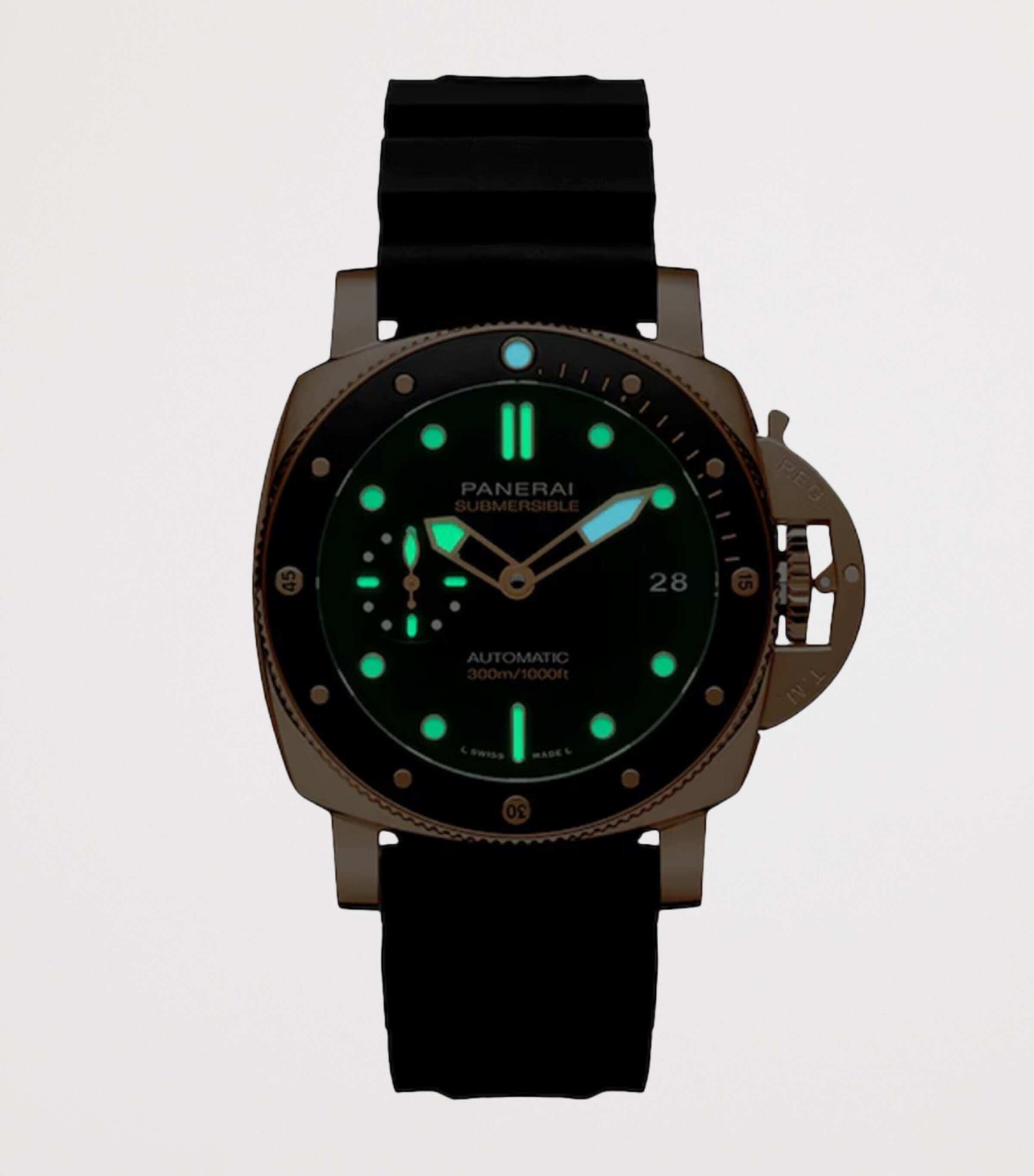 Panerai Submersible QuarantaQuattro Goldtech OroCarbo Watch 44mm Black Image 3