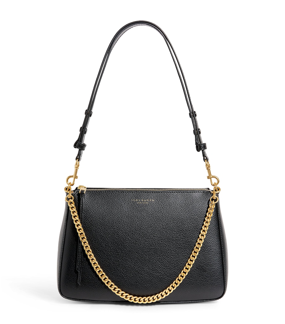 Leather Perry Shoulder Bag 001 BLACK Image 1