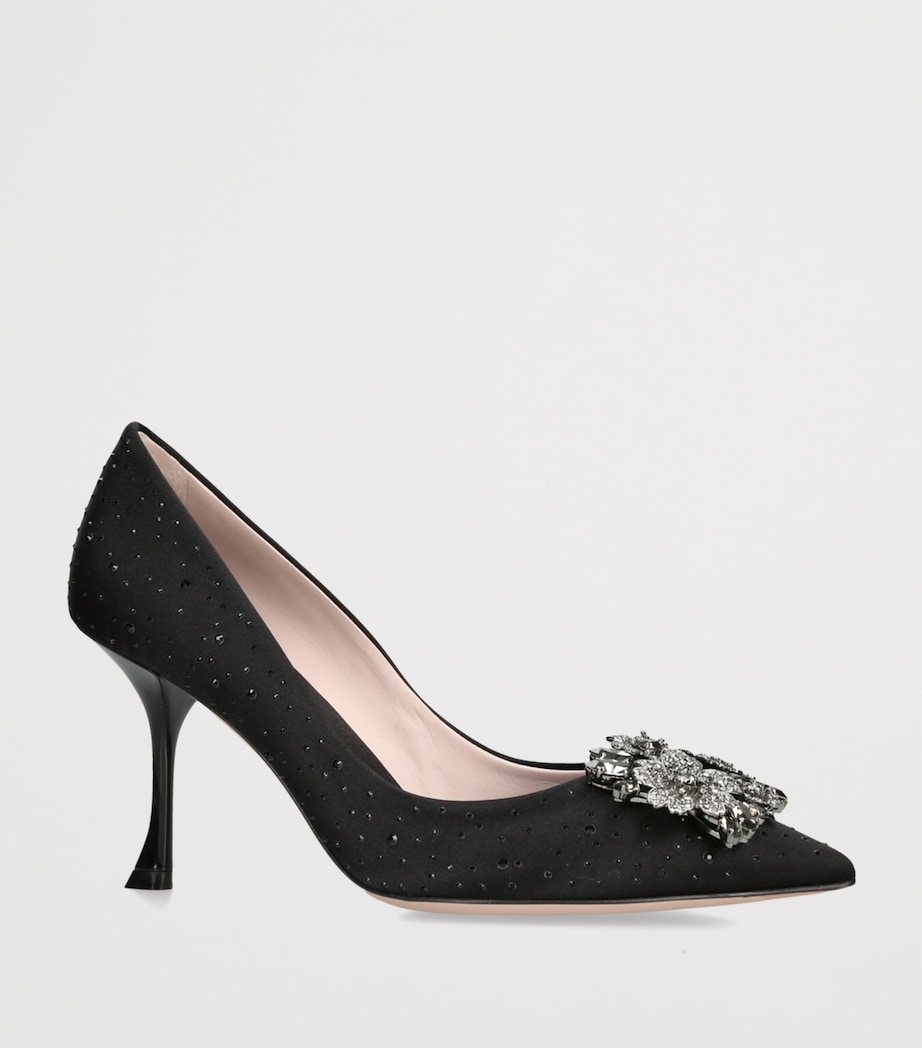RV Bouquet Strass Buckle Pumps 85 BLACK Image 3