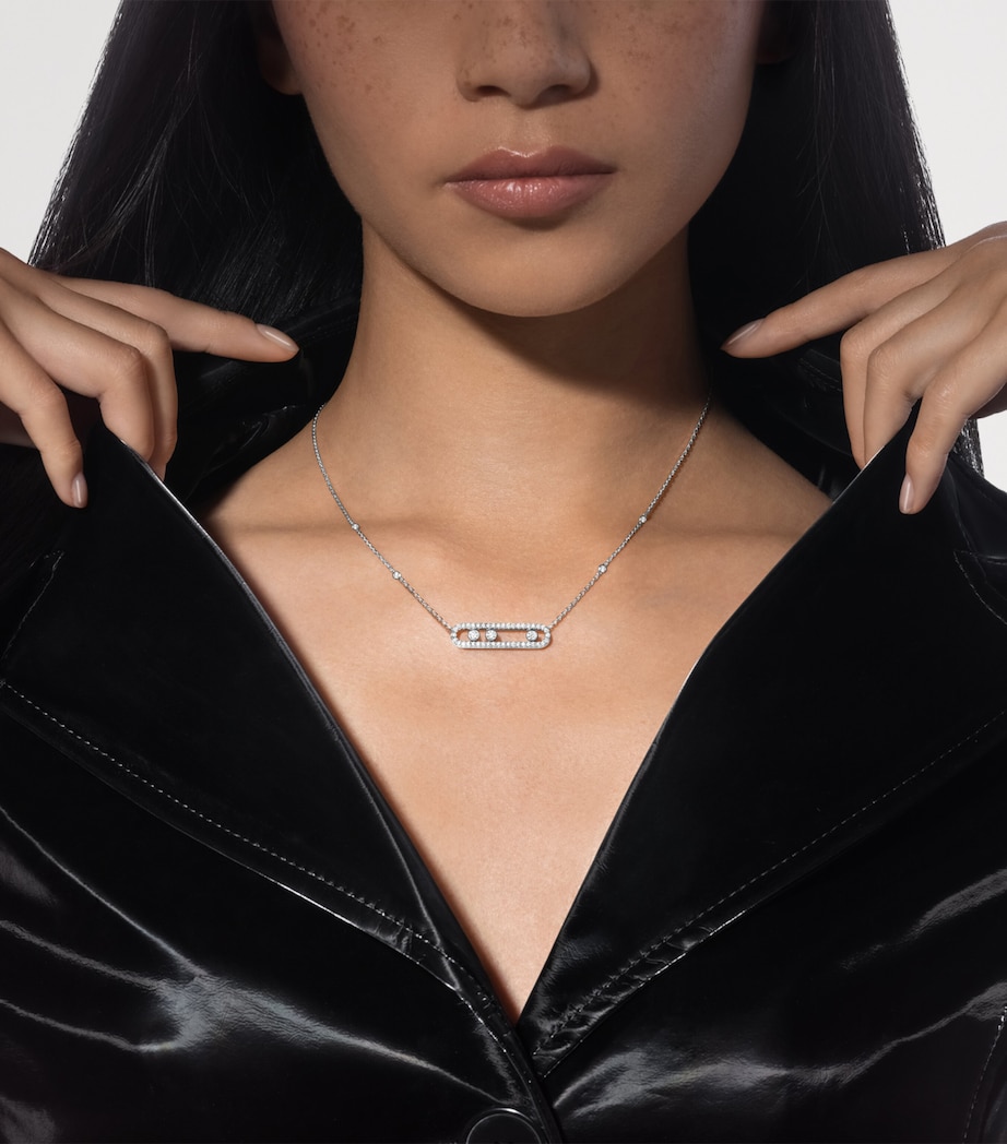 Messika Baby Move Classique White Gold and Diamond Necklace White Gold Image 2