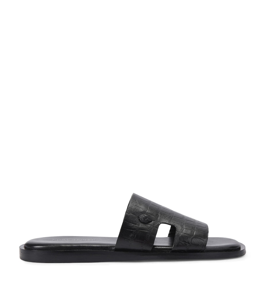 Kurt Geiger London Leather Bond Slides Blk/other Image 1