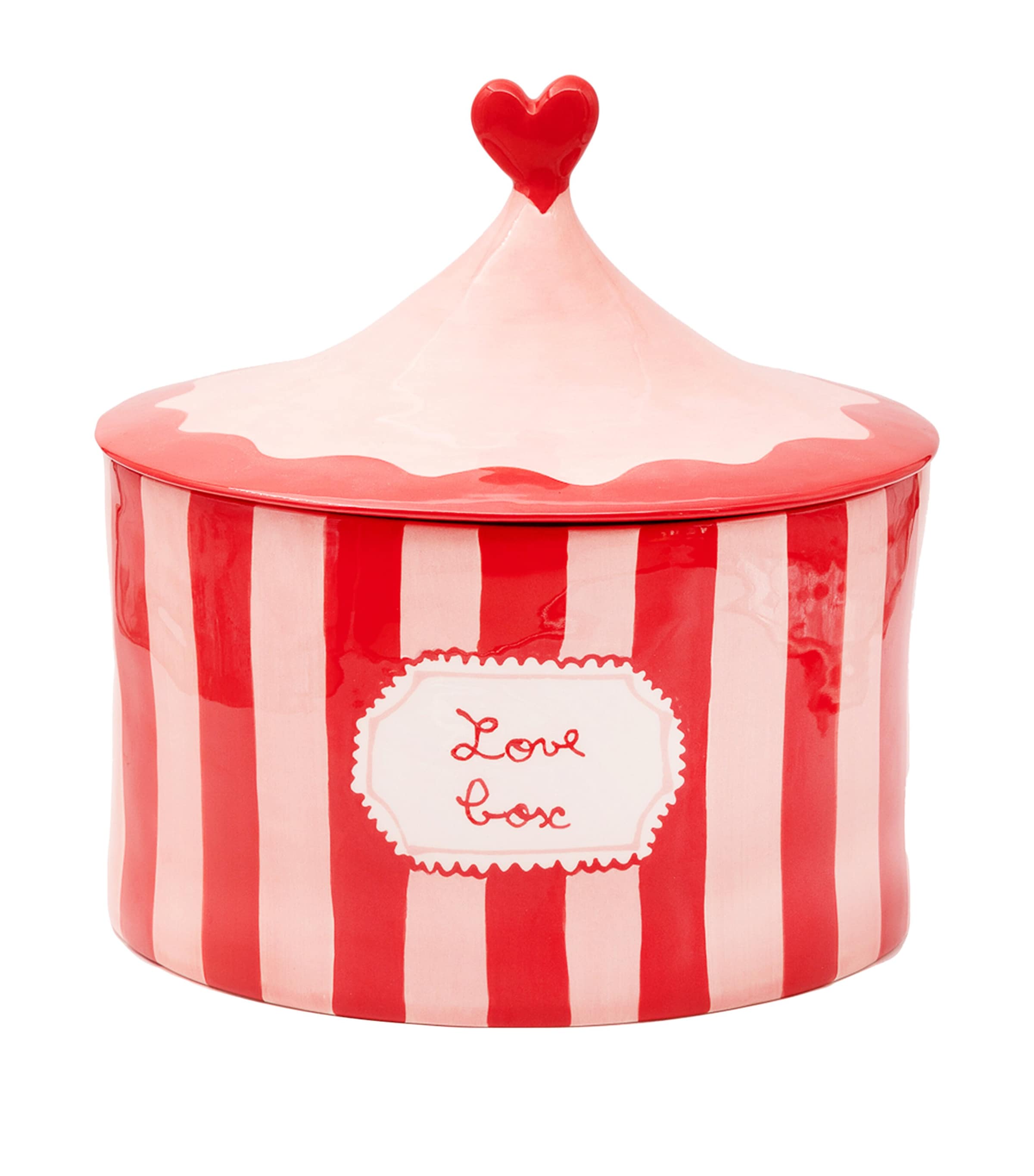 Love Box Storage Jar (25cm) RED AND PINK Image 1