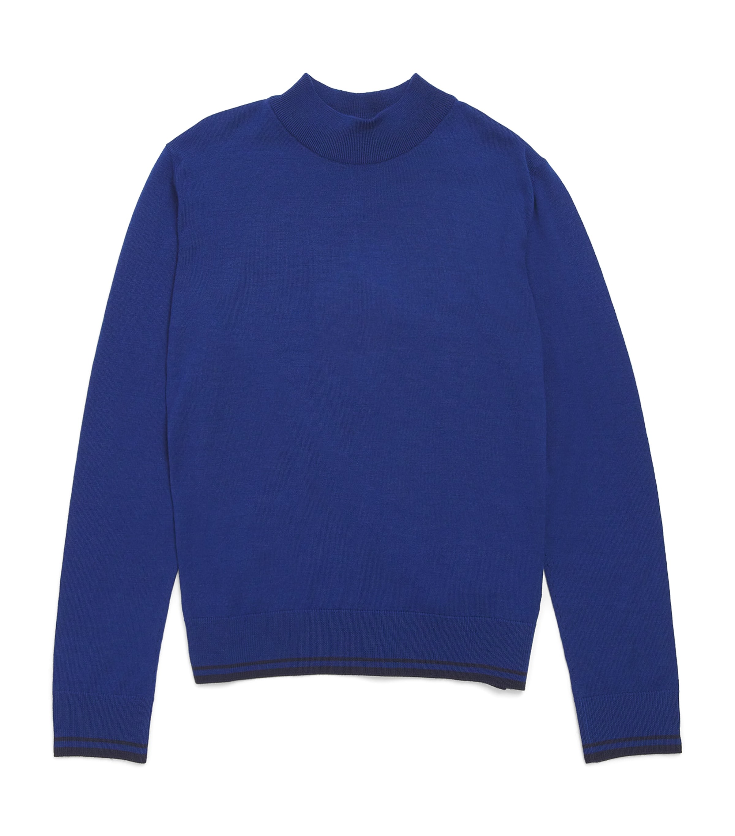 Shop Stefano Ricci Wool High-neck Sweater In Blue