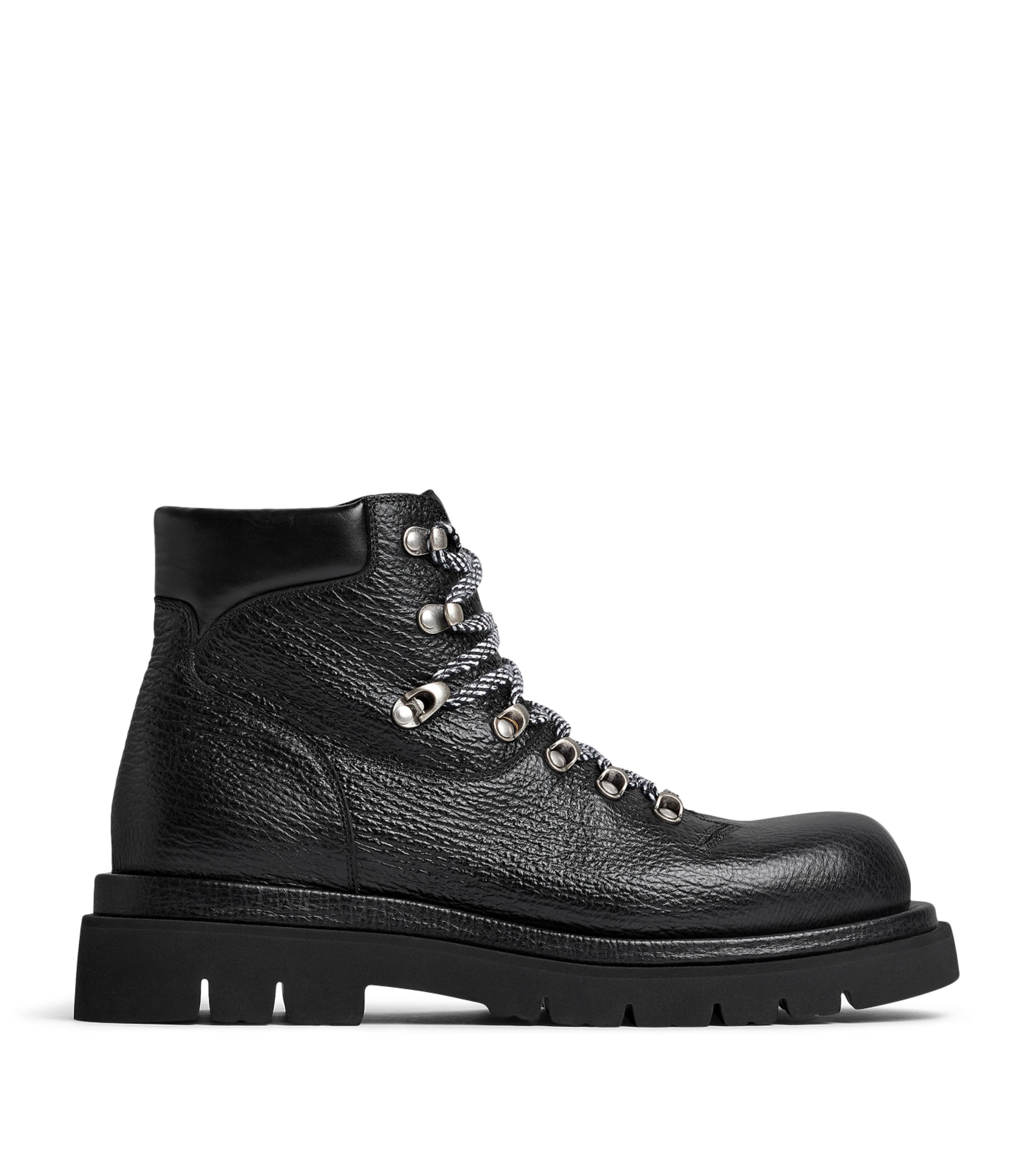 Leather Lace-Up Boots 1000 Image 1