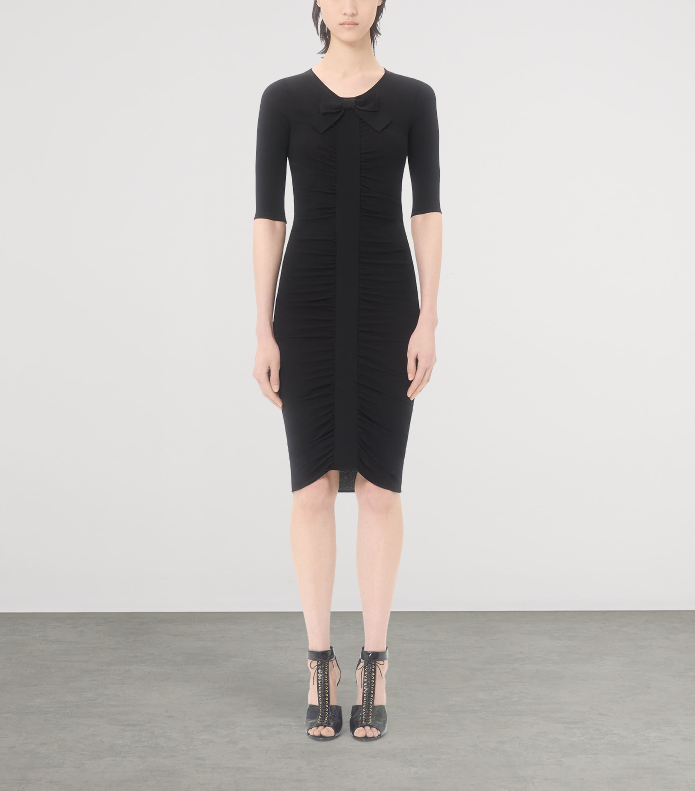 Valentino Womens Ruched Knit Dress Image 2