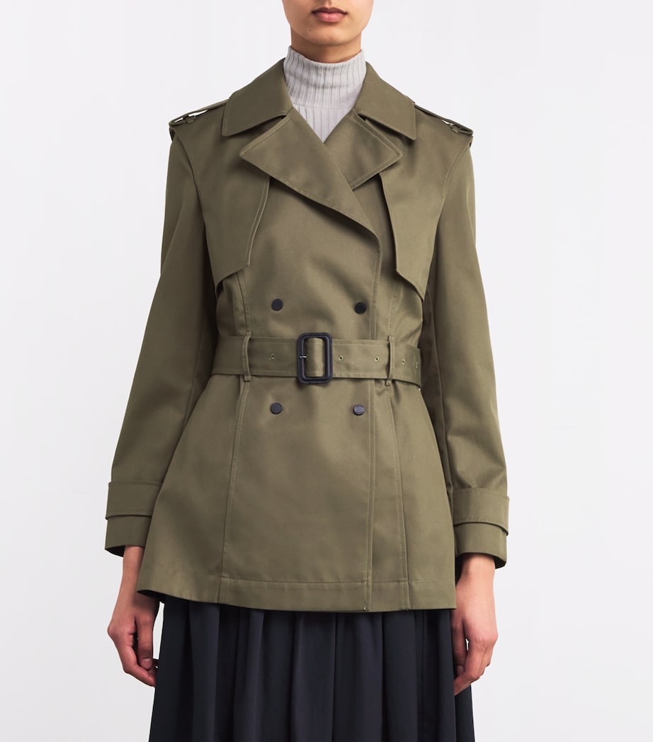 Adva Mid-Length Trench Coat LIGHT MILITARY Image 3