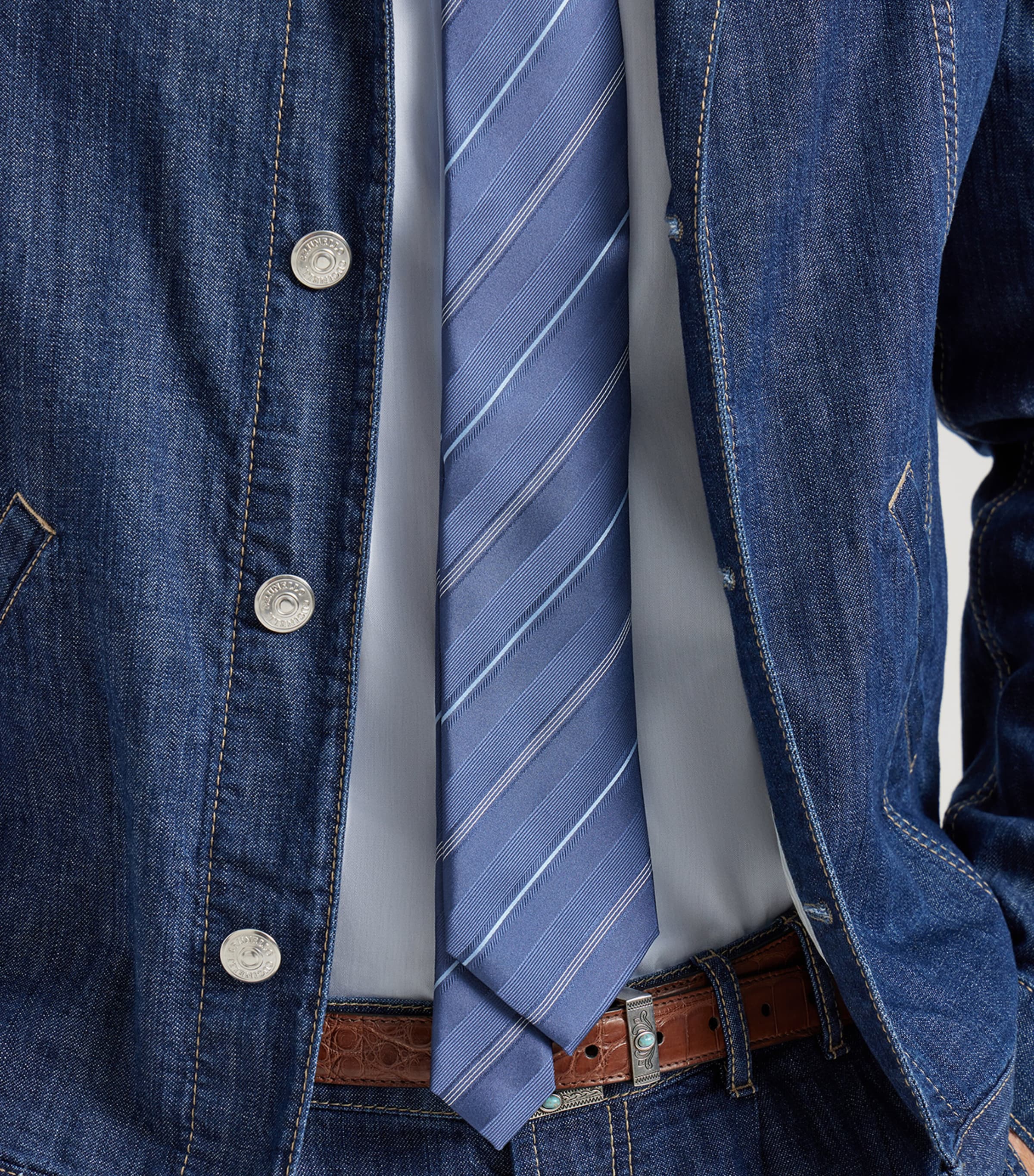 Silk Stripe Tie C004 Image 2