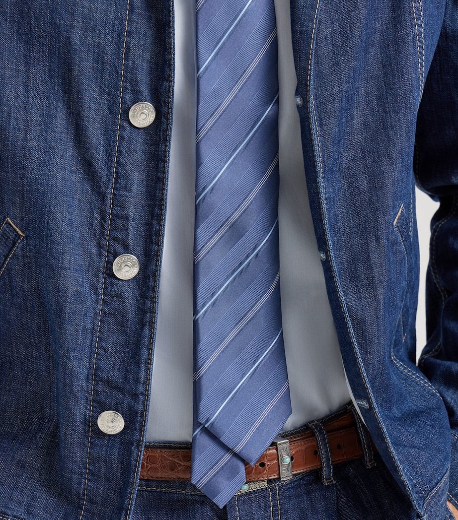 Silk Stripe Tie C004 Image 2