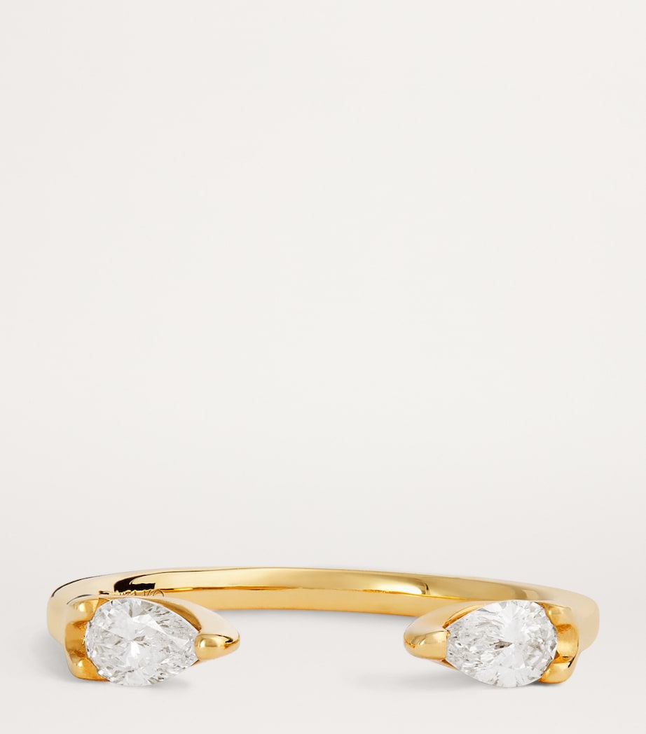 Anita Ko Yellow Gold and Diamond Orbit Ring Yellow Gold Image 4