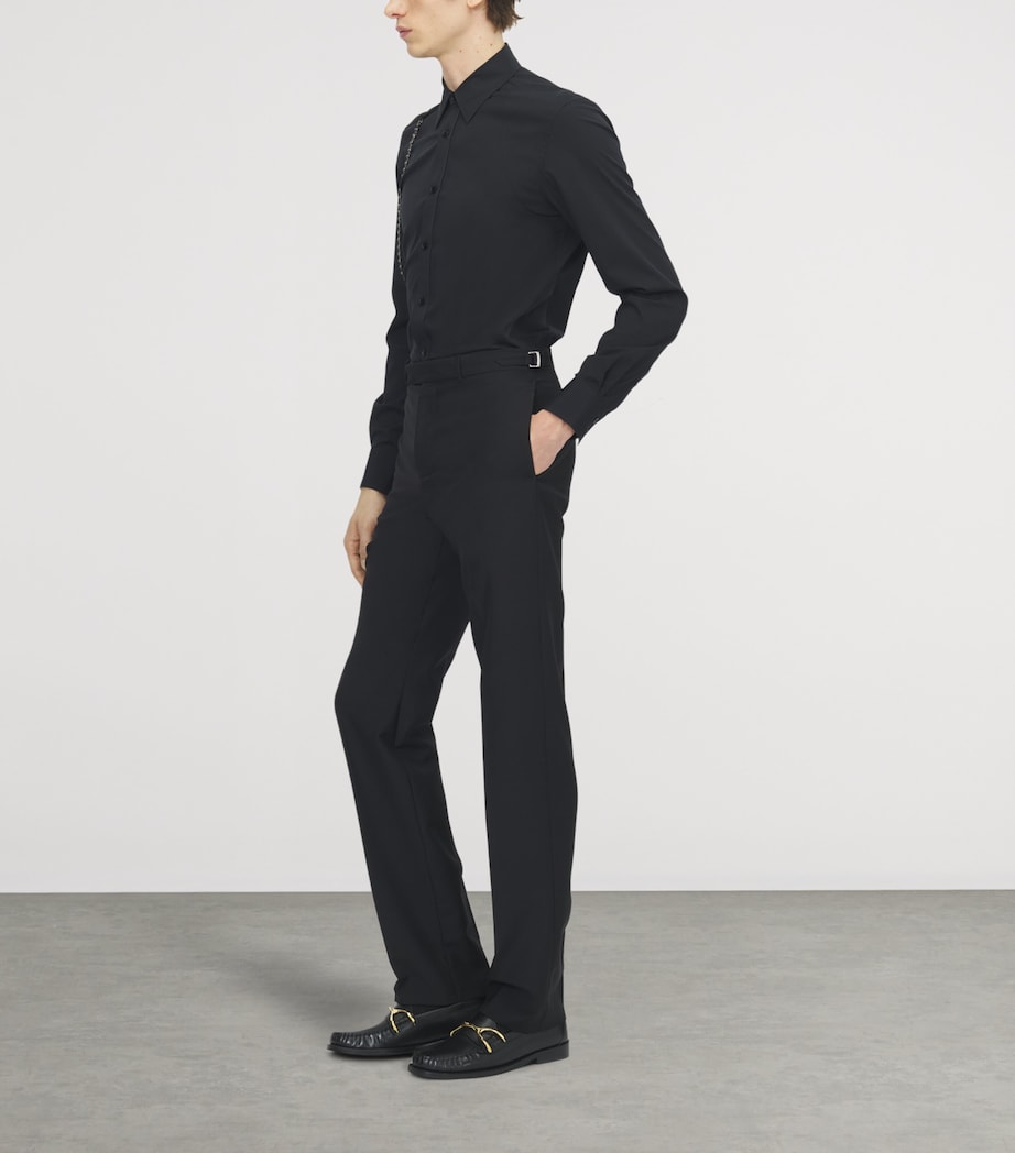 McQueen Mens Chain-Embellished Shirt Image 4