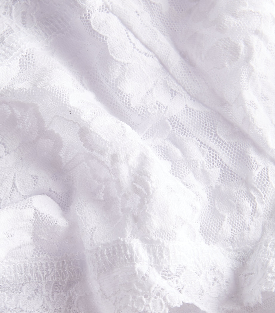 Signature Lace Boyshorts WHITE Image 4