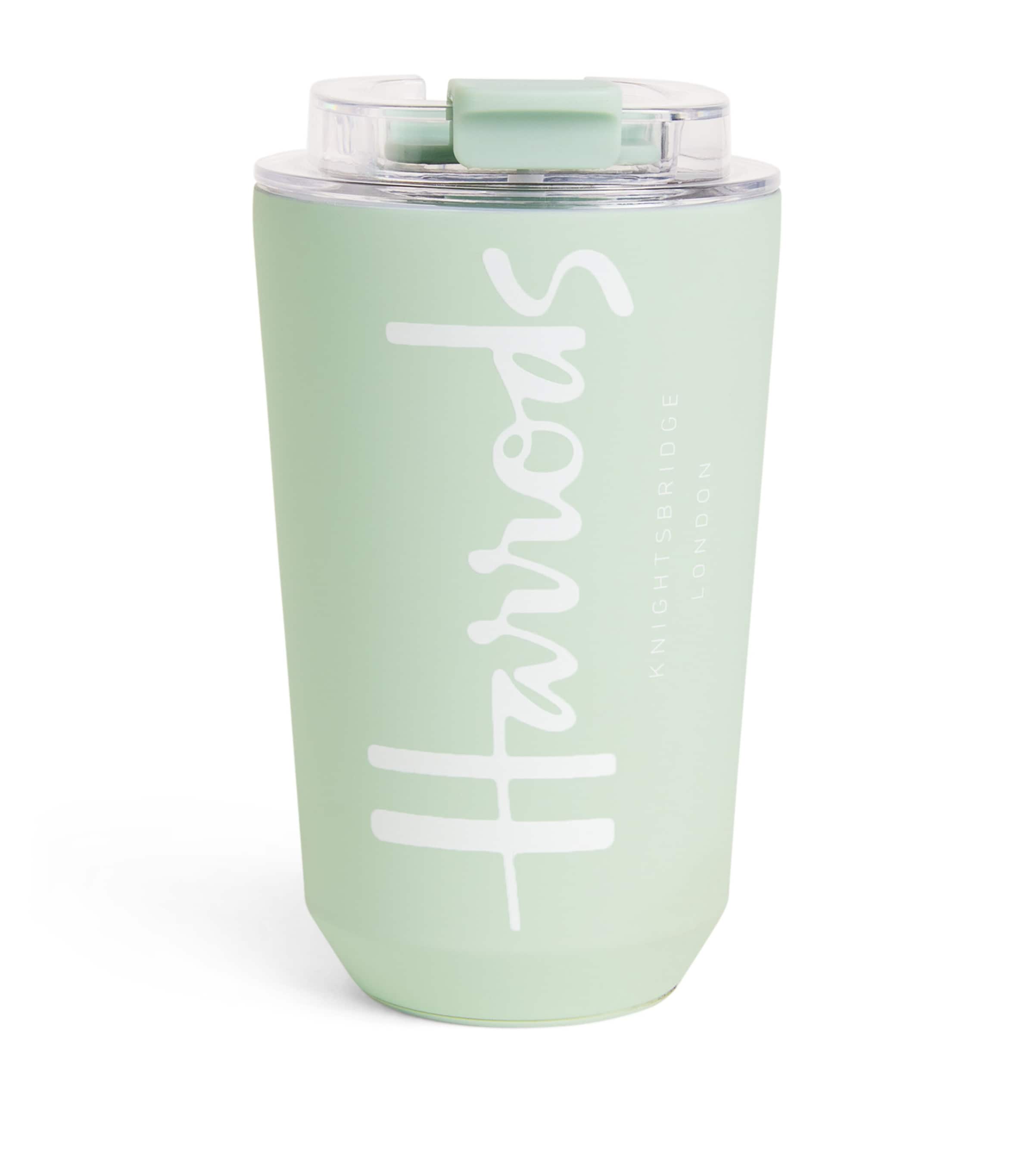 Harrods Logo Travel Cup In Green