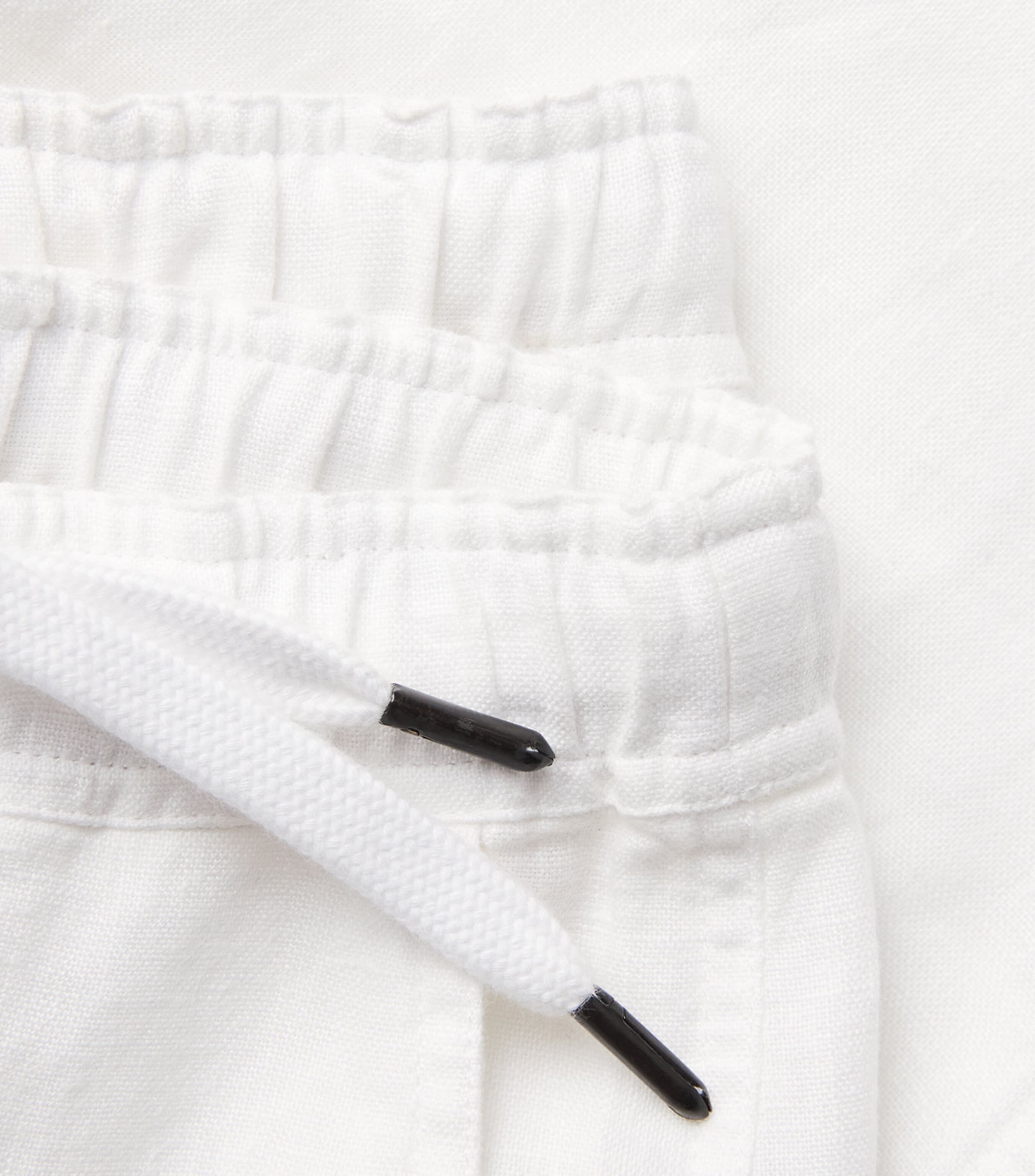 Derek Rose Mens Linen Vienna Shorts Whi Image 6