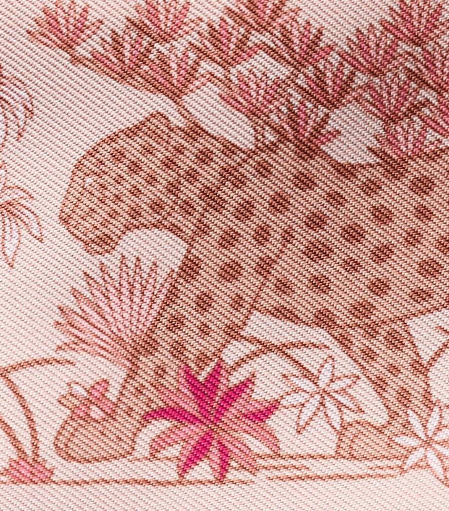 Cartier Silk Panthère Fauna and Flora Scarf Pink Image 2