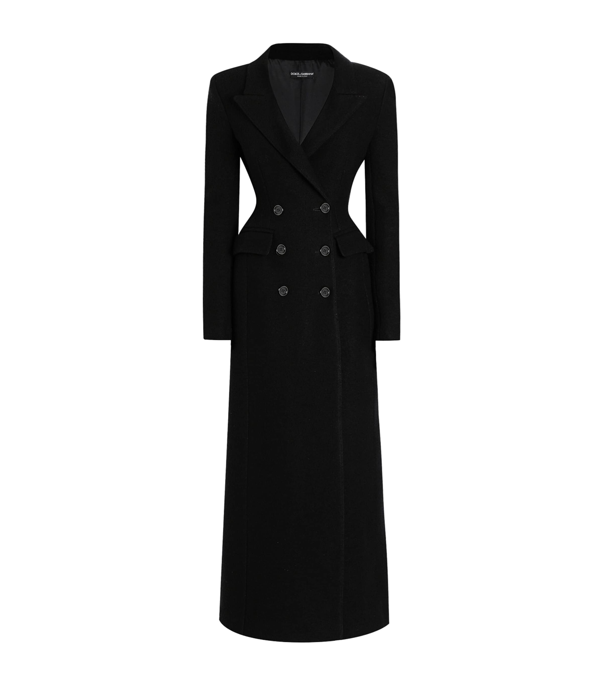 Virgin Wool Coat N0000-BLACK Image 1
