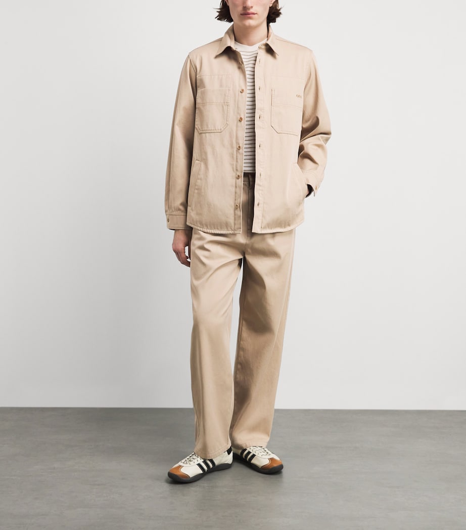 A.P.C. Mens Organic Cotton Noah Jacket Baa Beige Image 2