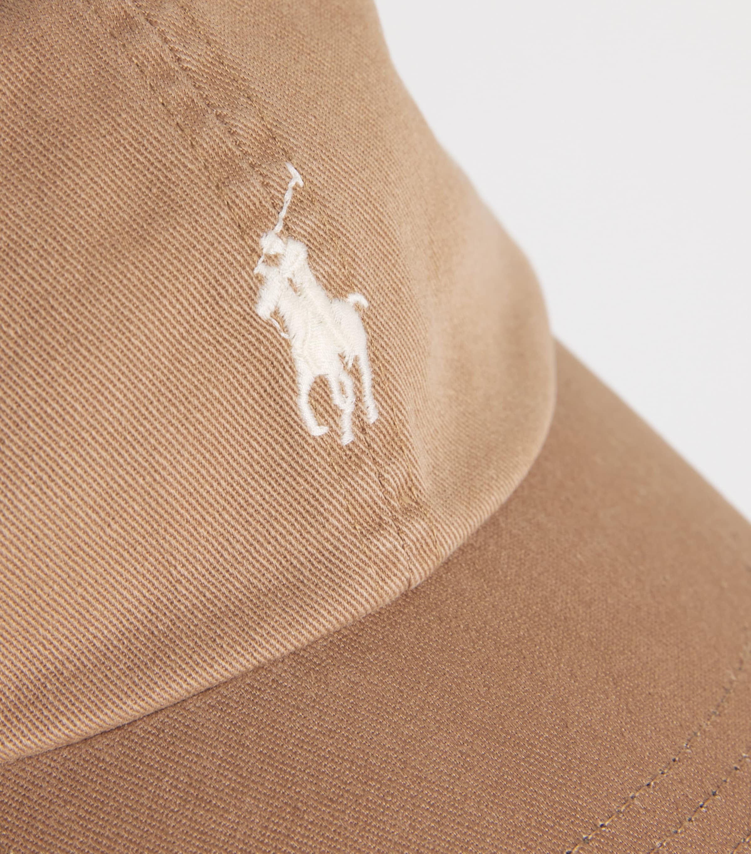 Cotton Polo Pony Baseball Cap RUSTIC TAN Image 3