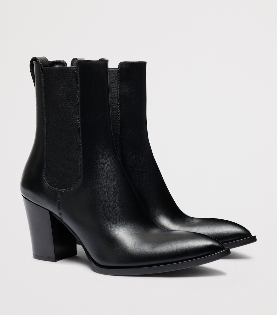 TOM FORD Leather Dagger Ankle Boots 80 Naa Image 3