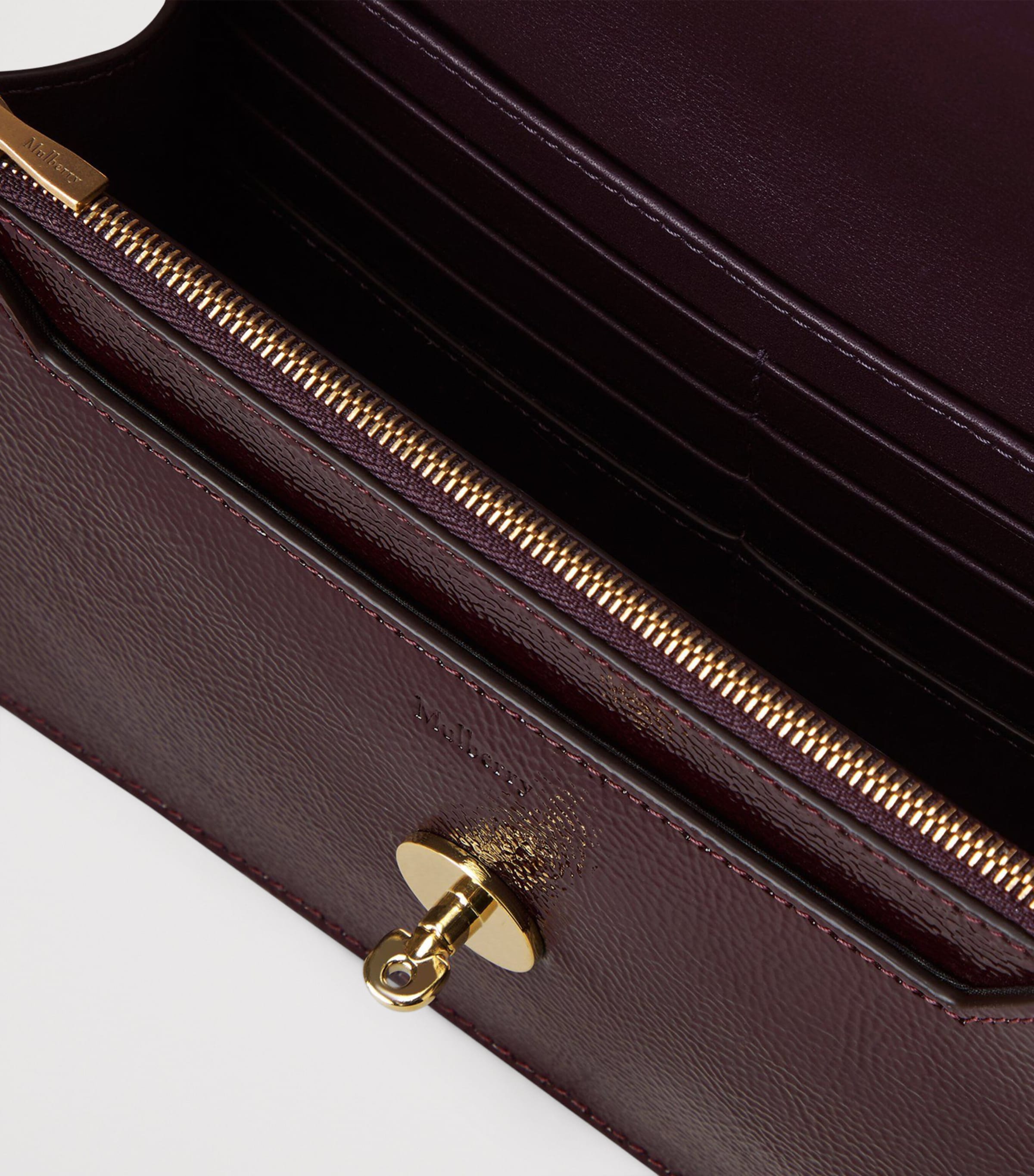 Small Leather Darley Shoulder Bag DEEP AUBERGINE Image 5