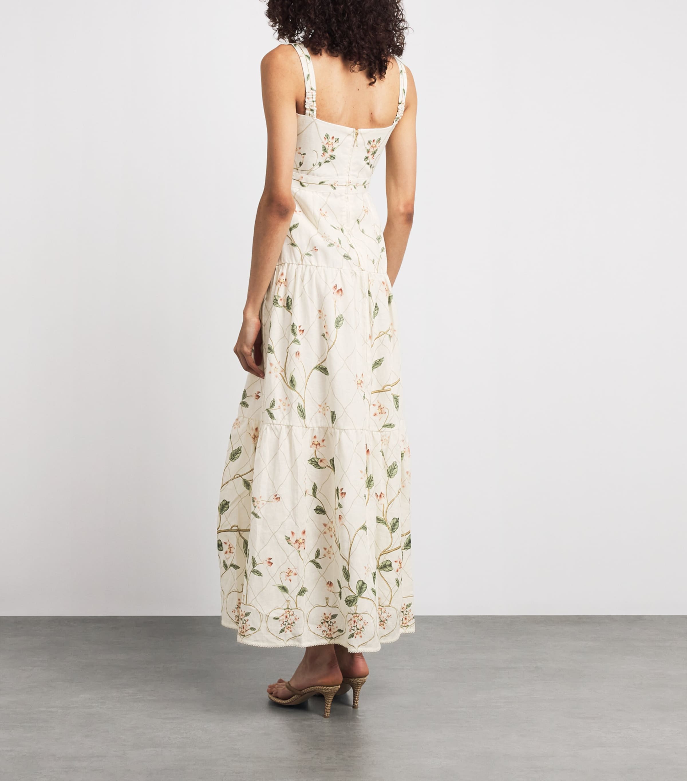 Agua By Agua Bendita Womens Cotton Lima Navegante Maxi Dress Image 4