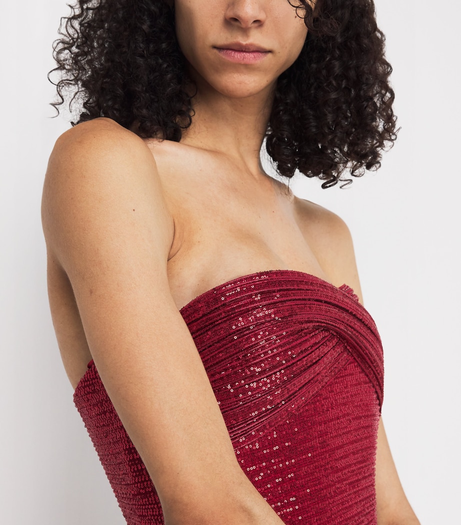 Off-The-Shoulder Solar Gown RED Image 6