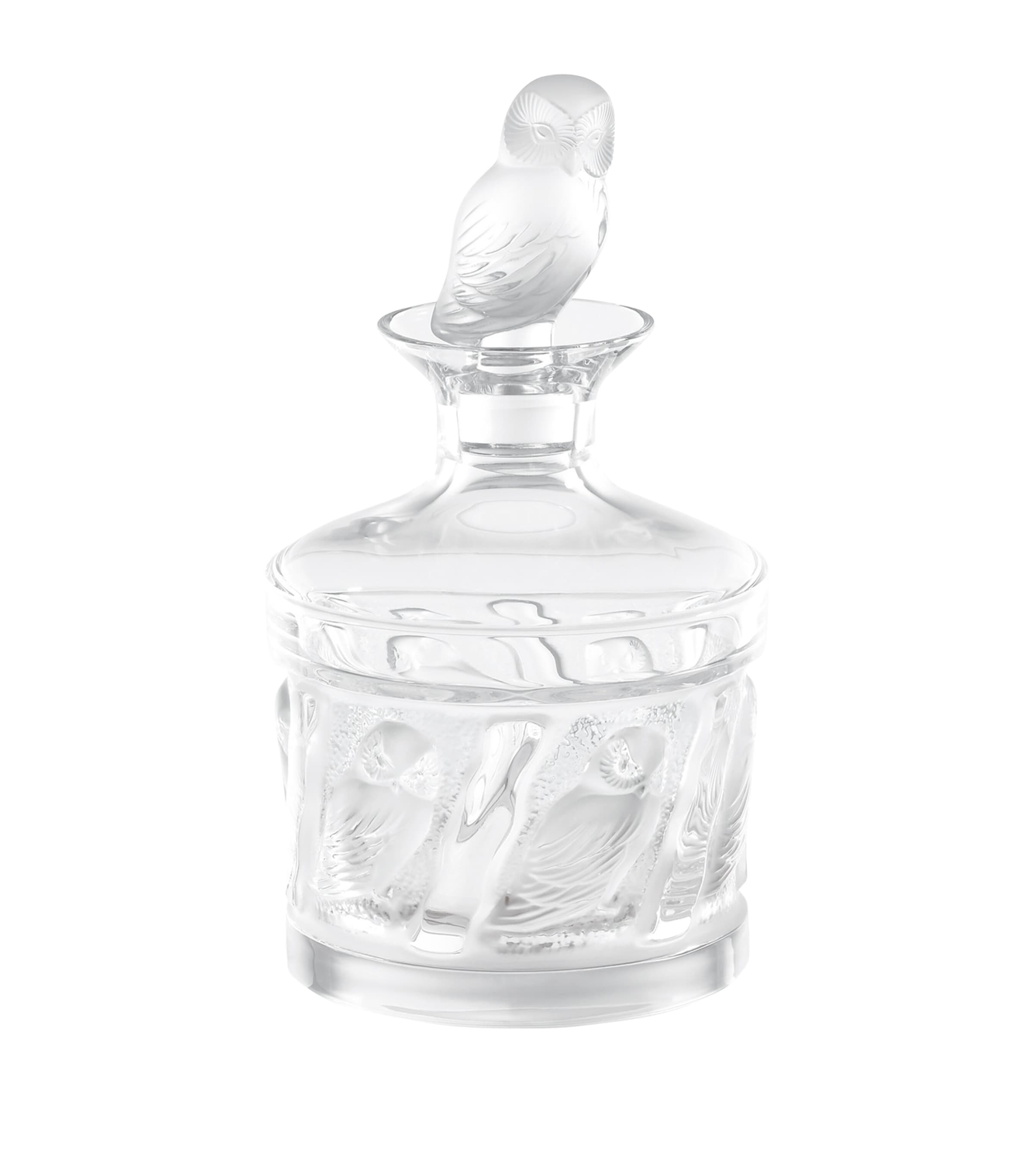 Lalique La Owl Crystal Decanter