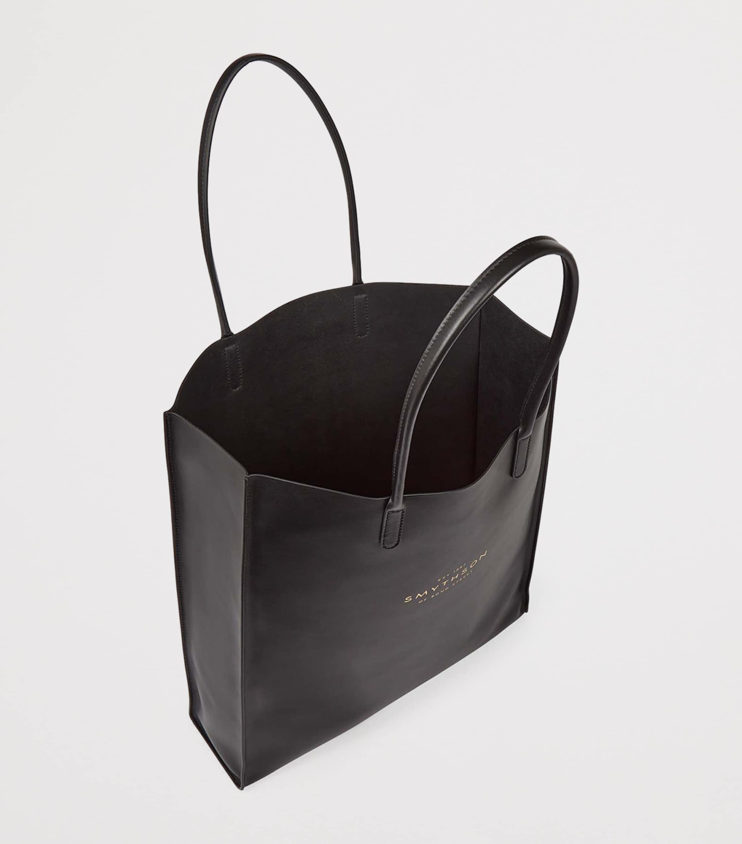 Leather Kingly Tote Bag BLACK Image 4