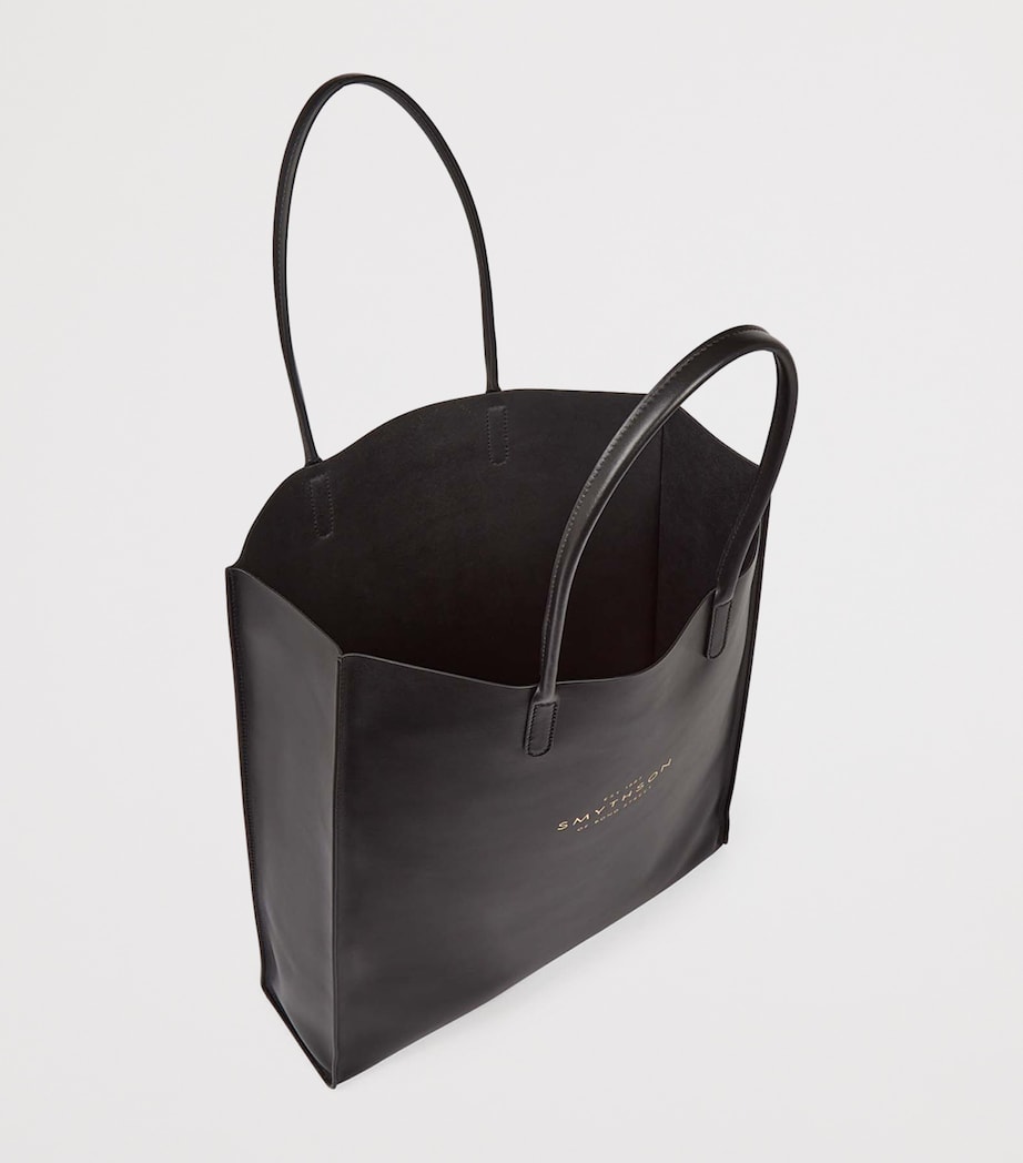 Leather Kingly Tote Bag BLACK Image 4