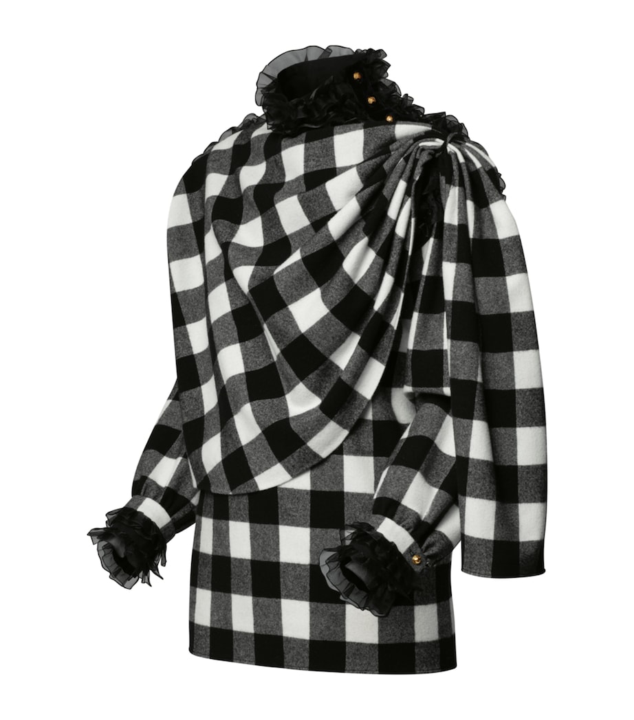 Wool-Blend Frilled Blouse MULTI Image 3