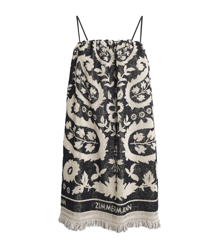 Cotton Towelling Coco Mini Dress BLCR/BLACK/CREAM Image 1