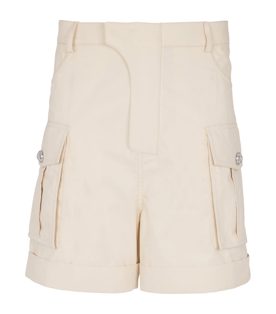 Cotton Bermuda Cargo Shorts 0AS BEIGE Image 1