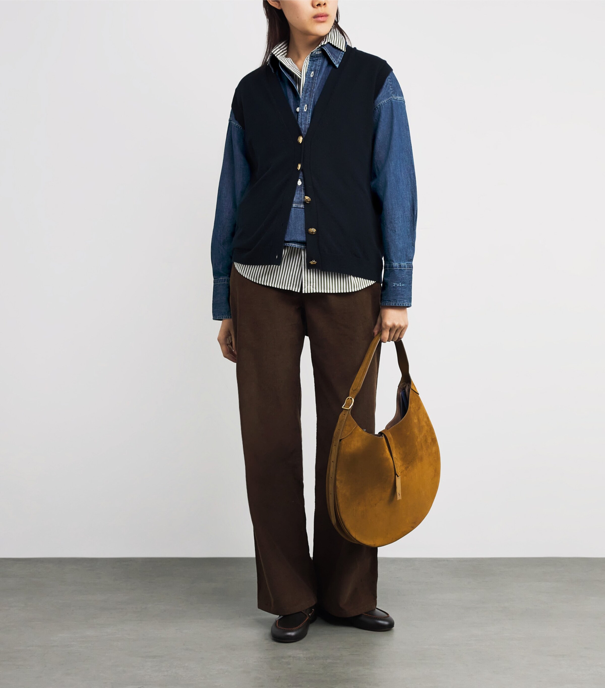 Half-Placket Denim Shirt LINDEN WASH Image 2