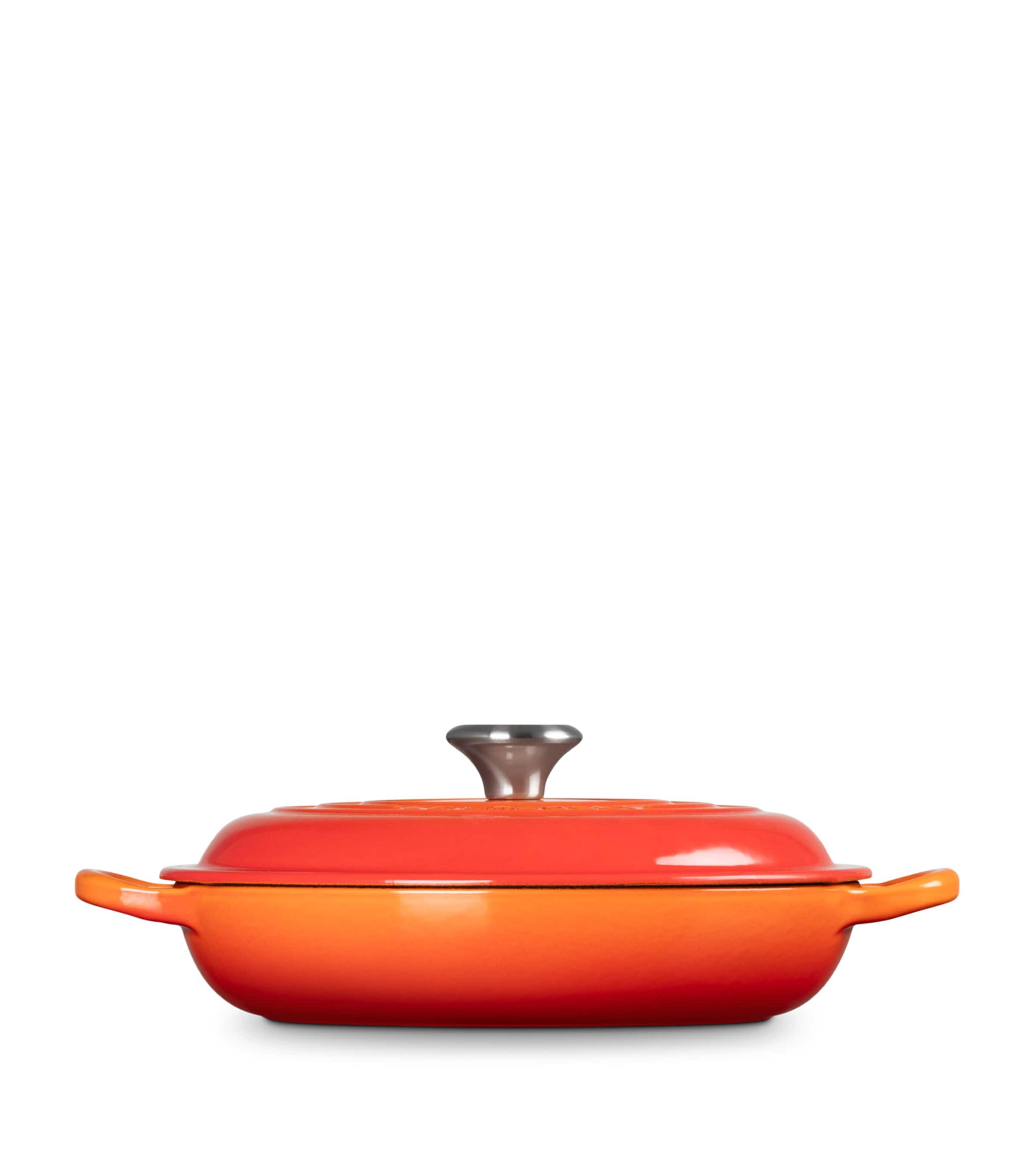 Le Creuset Cast Iron Shallow Casserole Dish (22cm) Volcanic Image 3